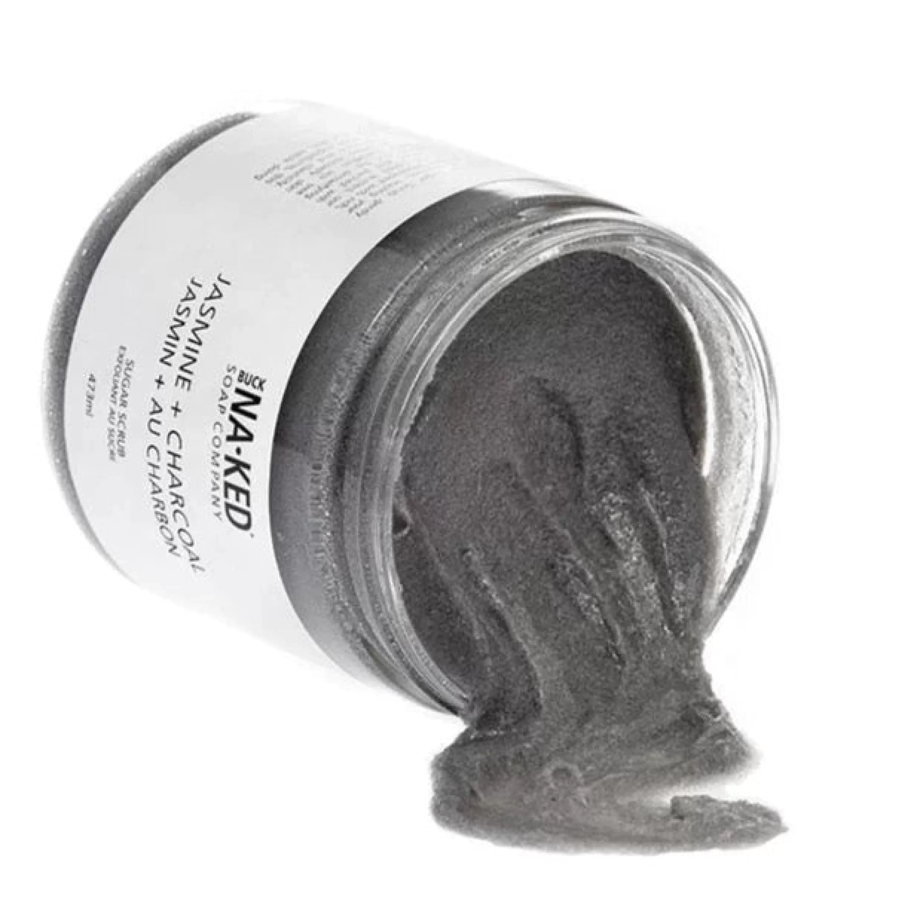 New Buck Naked Soap Company Jasmine & Charcoal Sugar Scrub