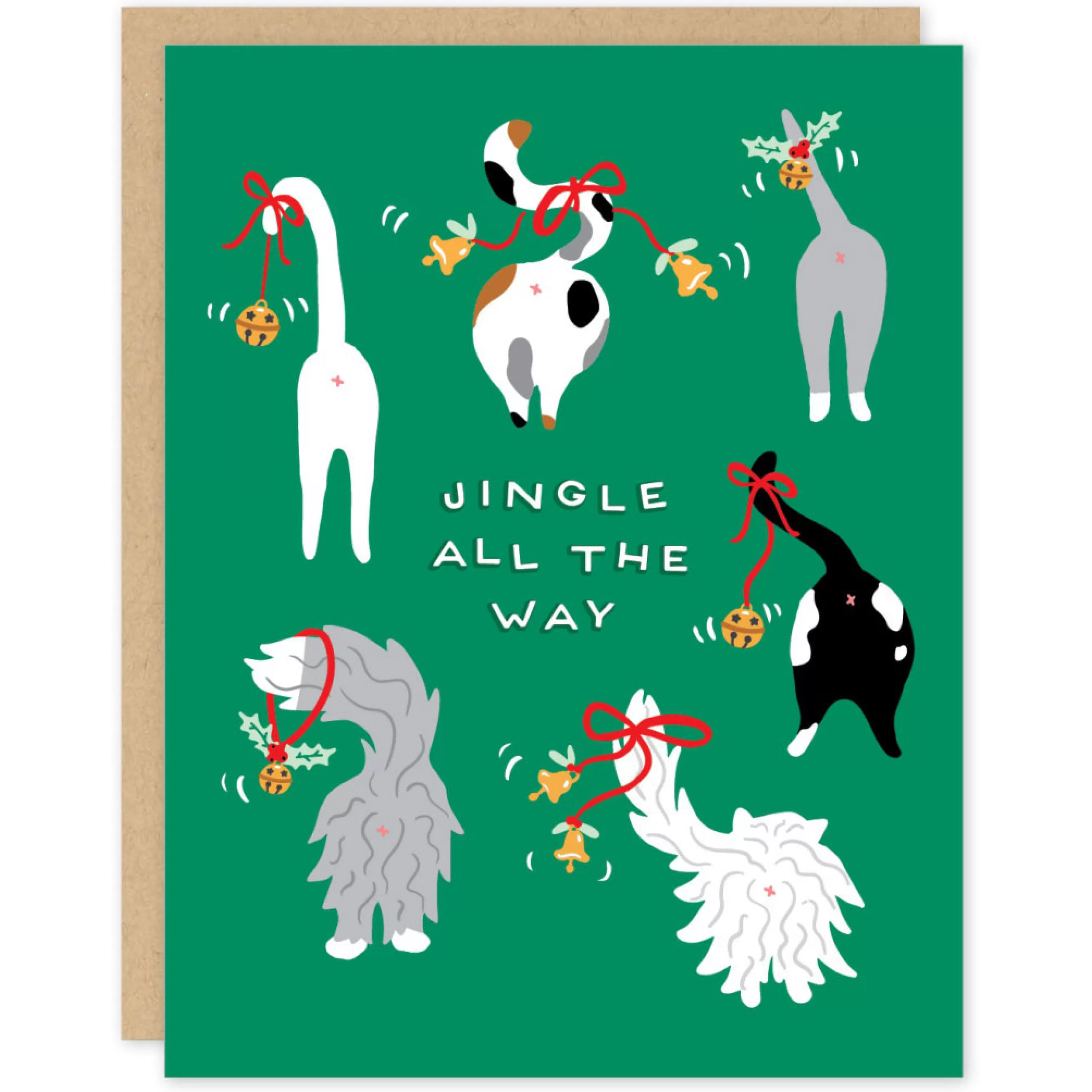 Party of One Jingle Cats Holiday Card