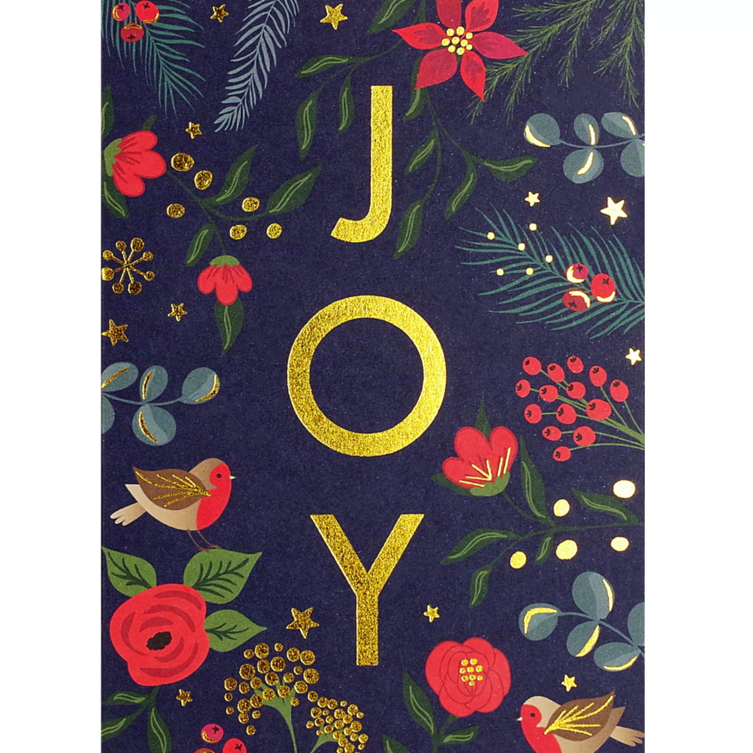 Peter Pauper Press Joy Gold Letters Holiday Boxed Cards