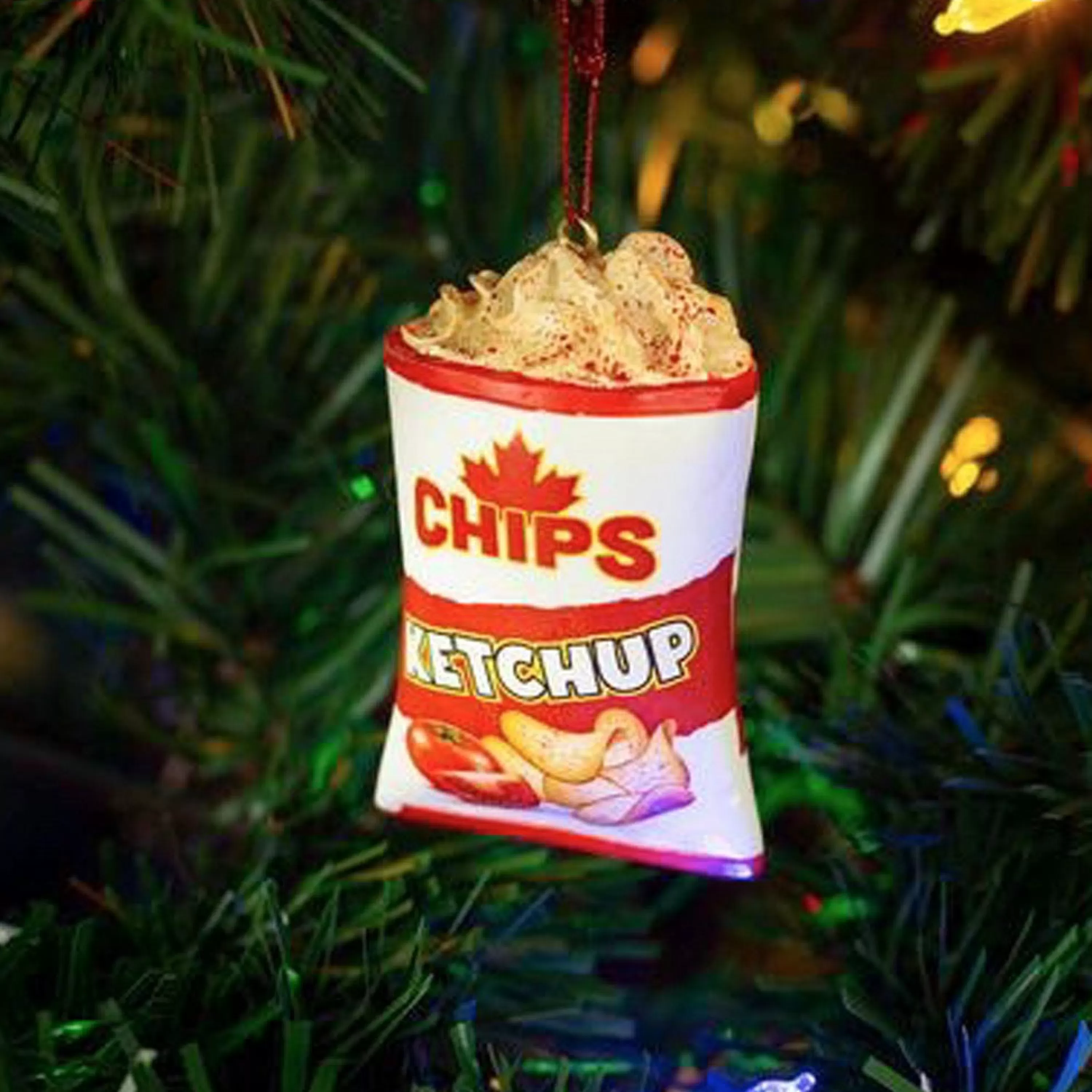 Main and Local Ketchup Chips Ornament