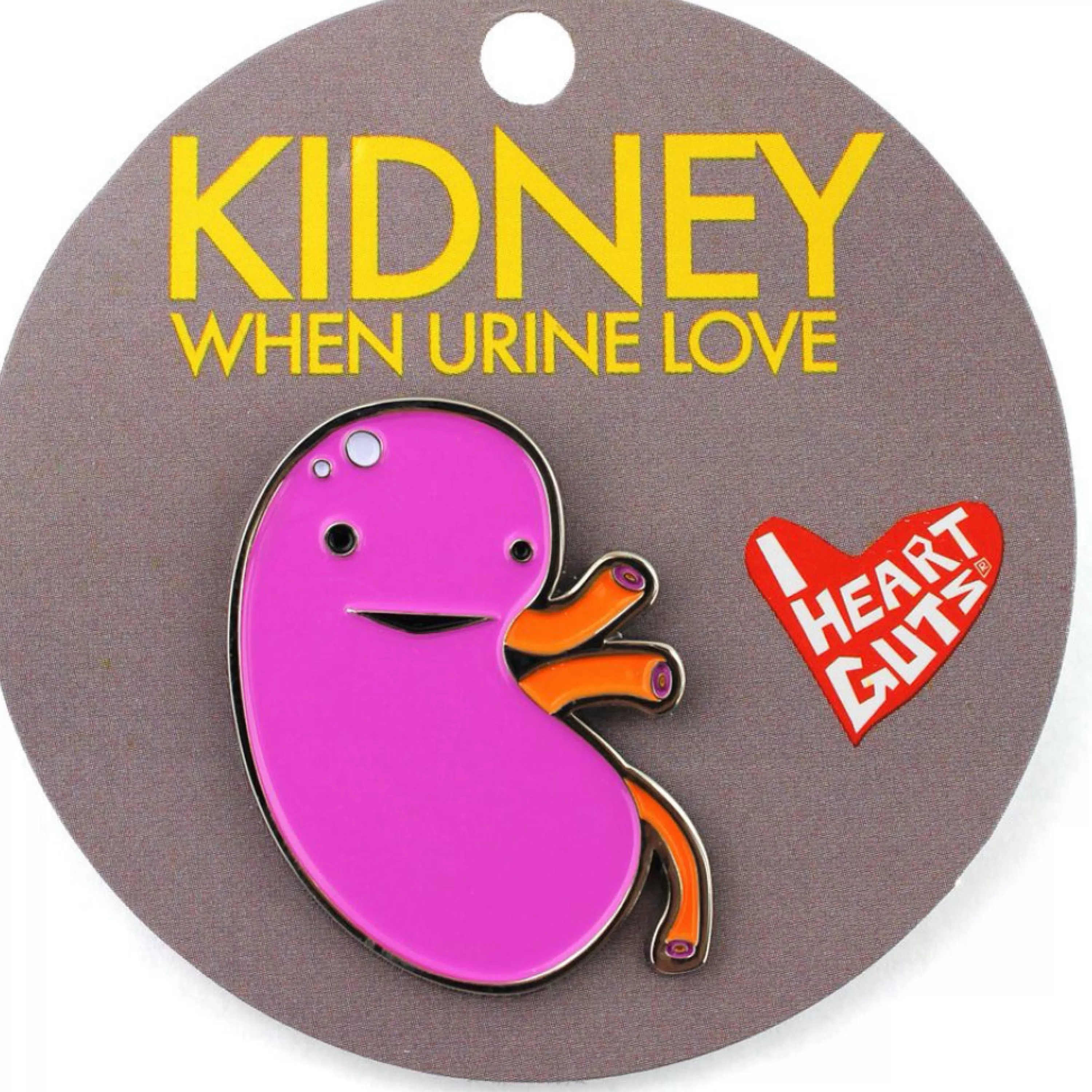 Sale I Heart Guts Kidney Enamel Lapel Pin