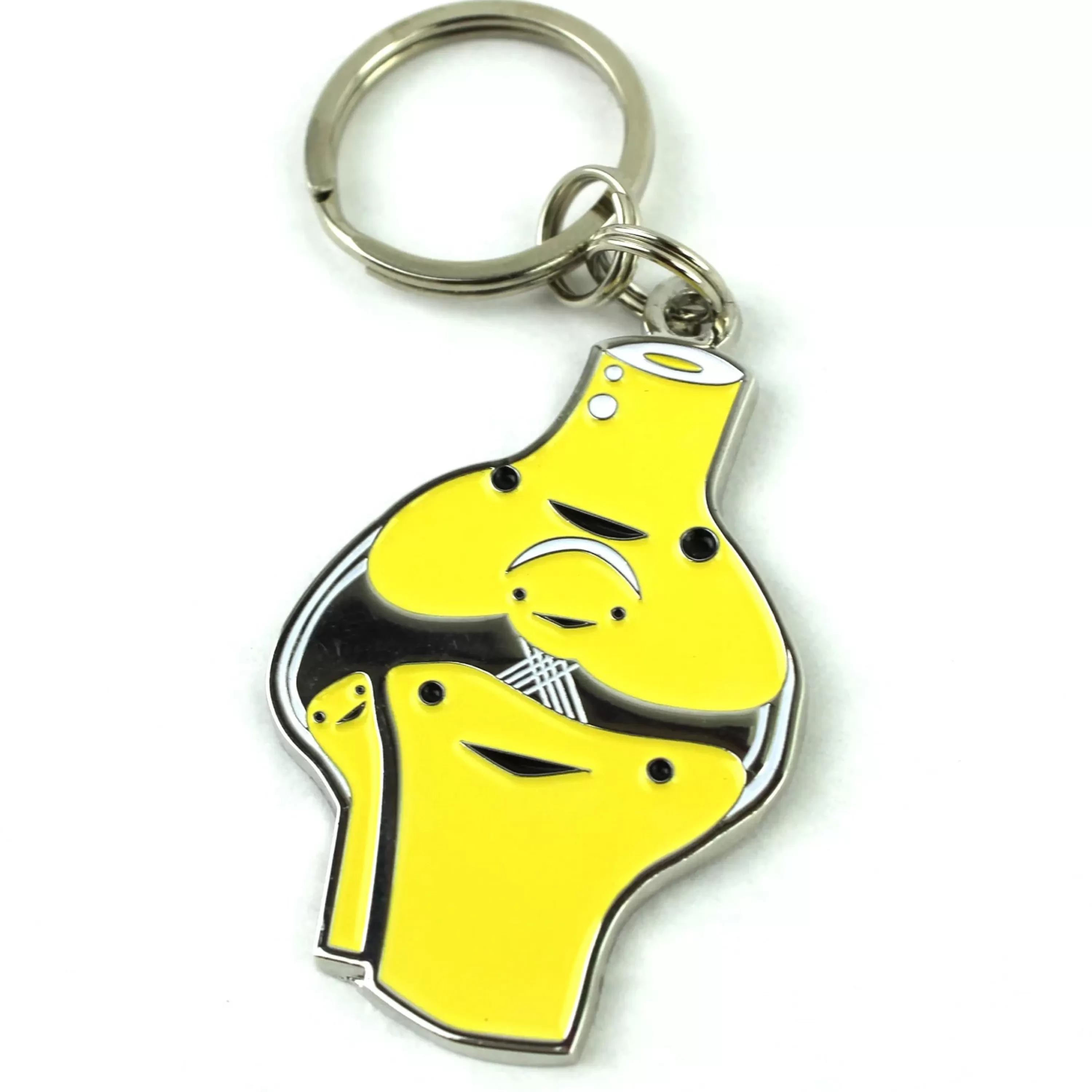 Fashion I Heart Guts Knee Enamel Keychain