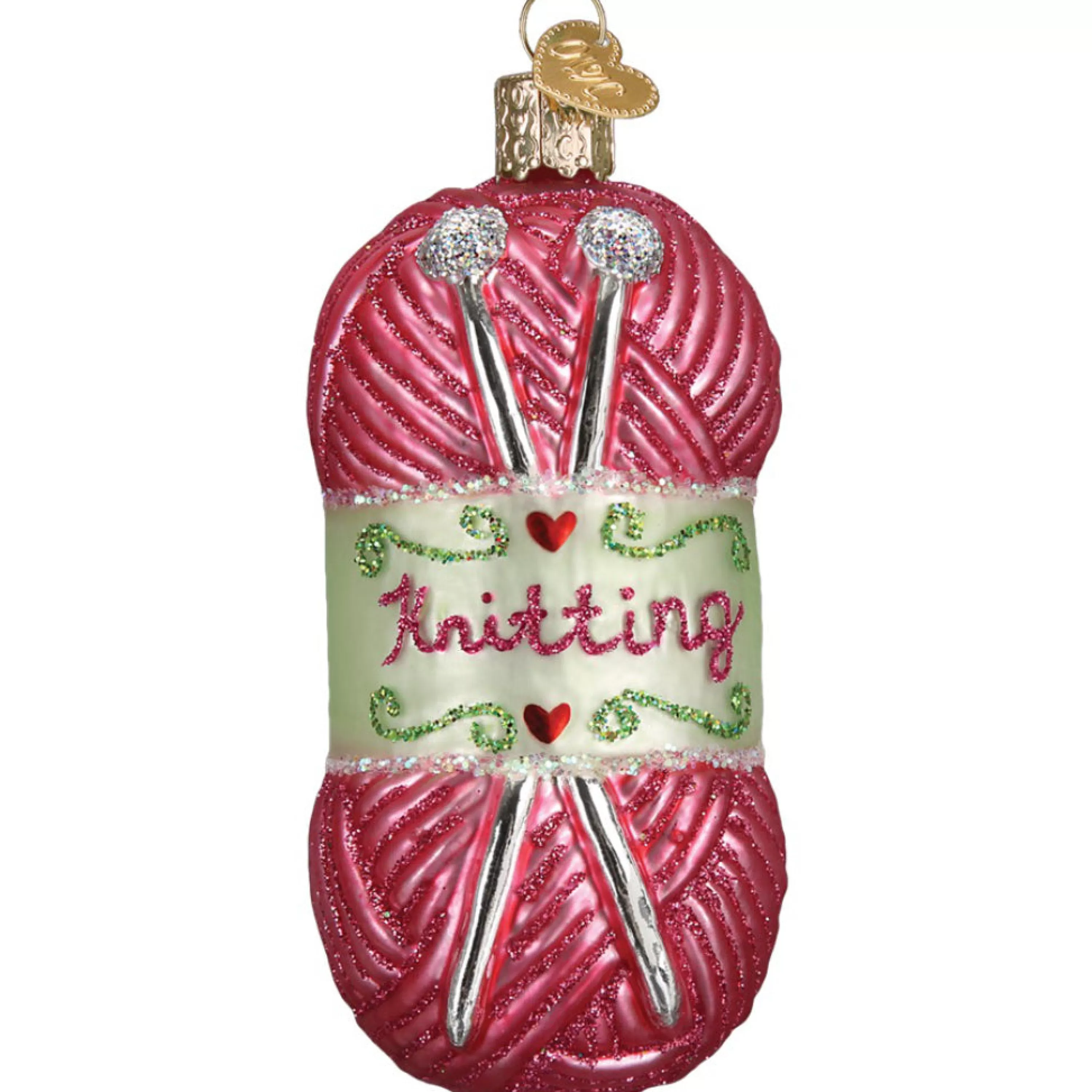 Old World Christmas Knitting Yarn Ornament