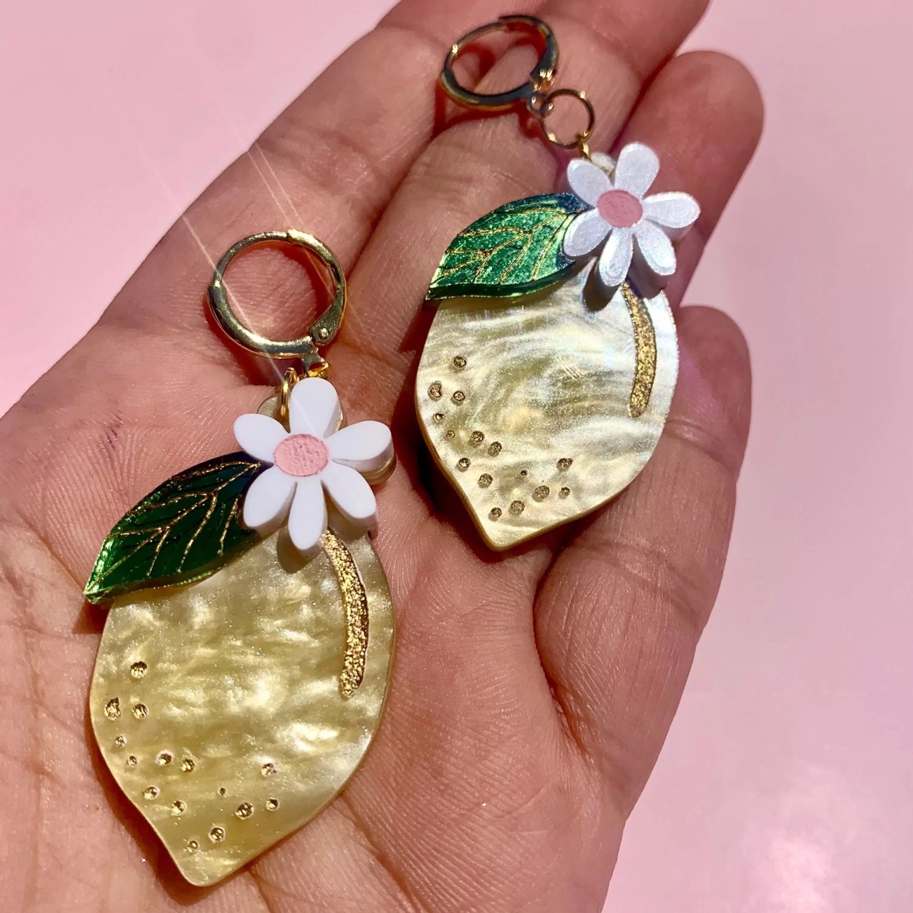 Shop Not Picasso Lemon & Flower Earrings