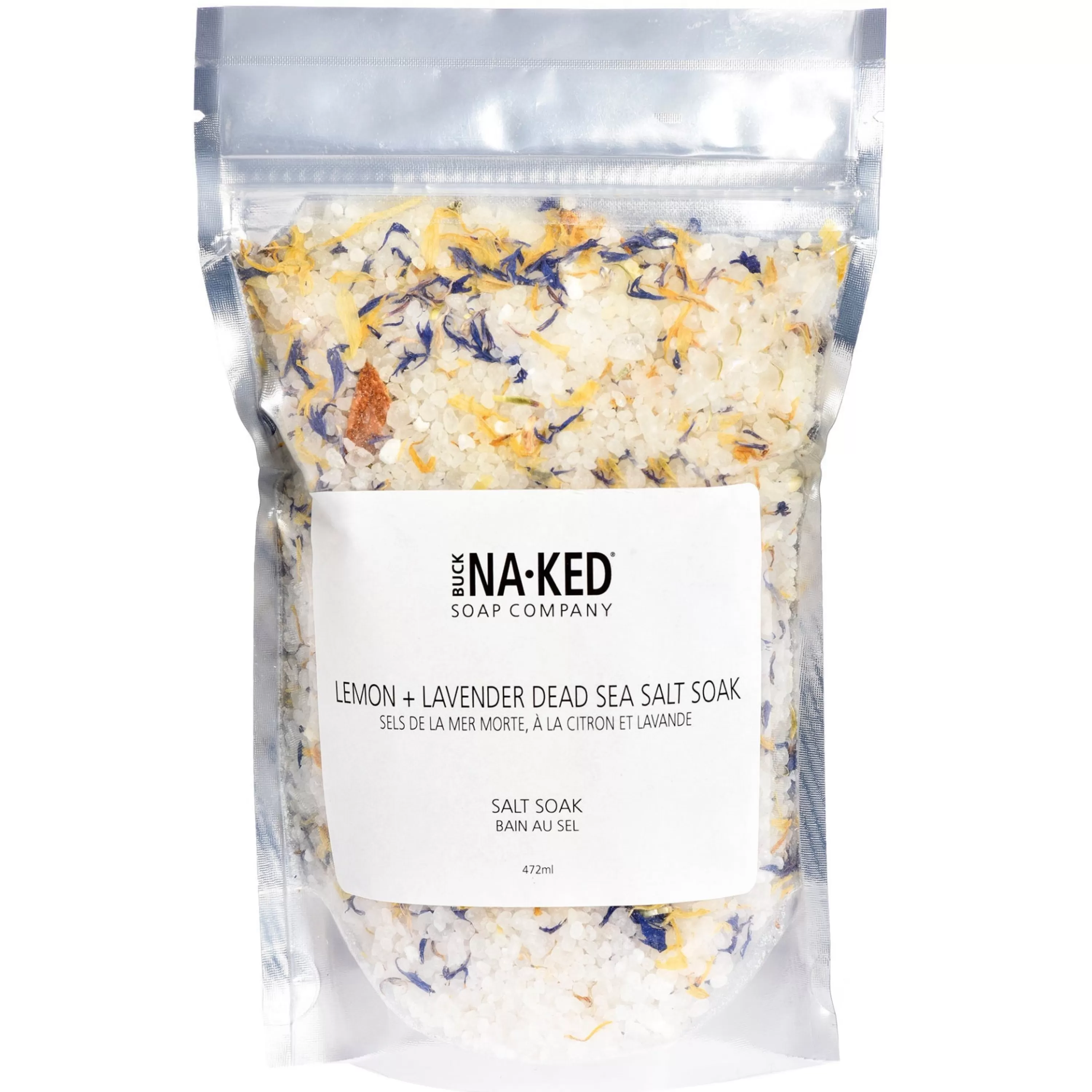 Outlet Buck Naked Soap Company Lemon & Lavender Salt Soak