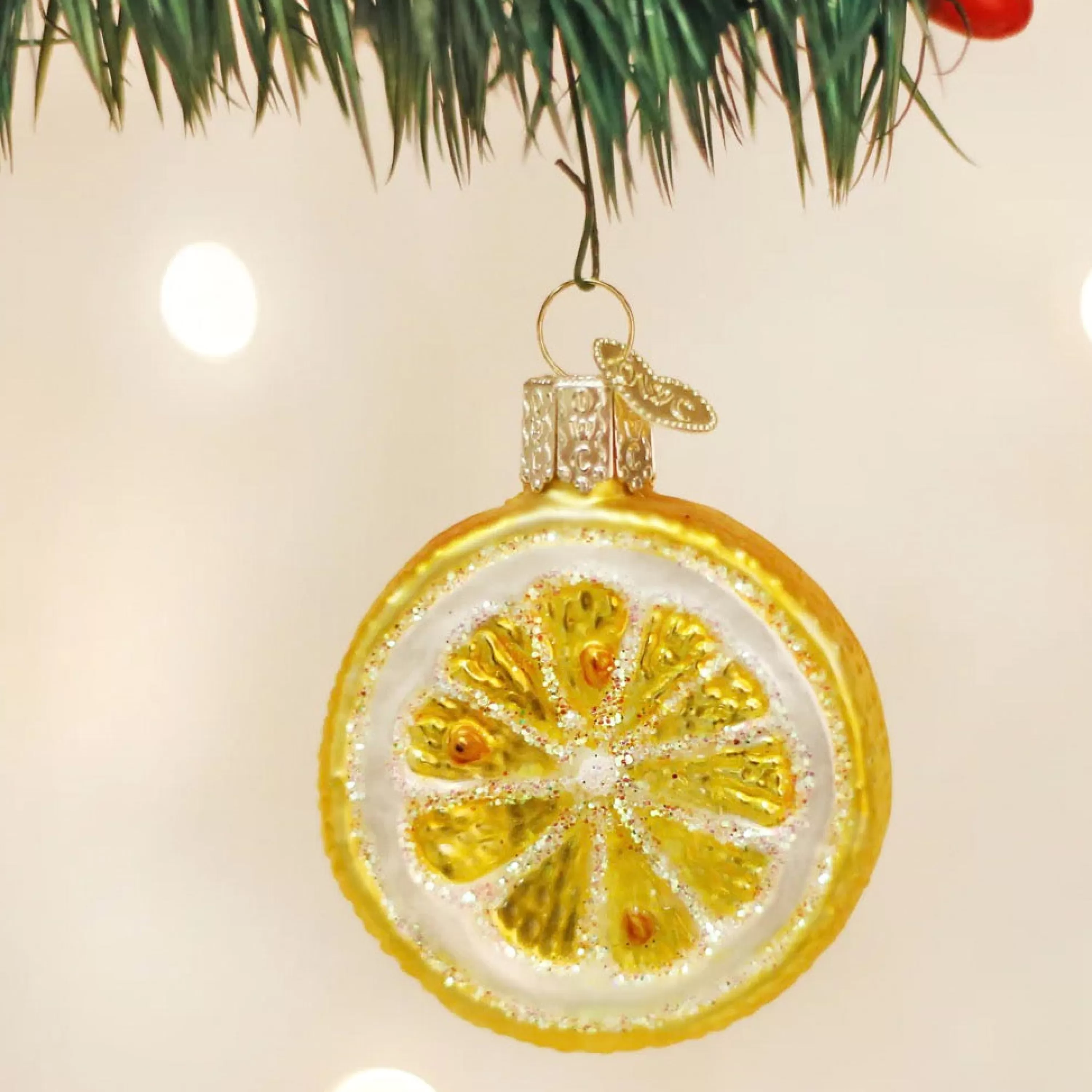 Old World Christmas Lemon Slice Ornament