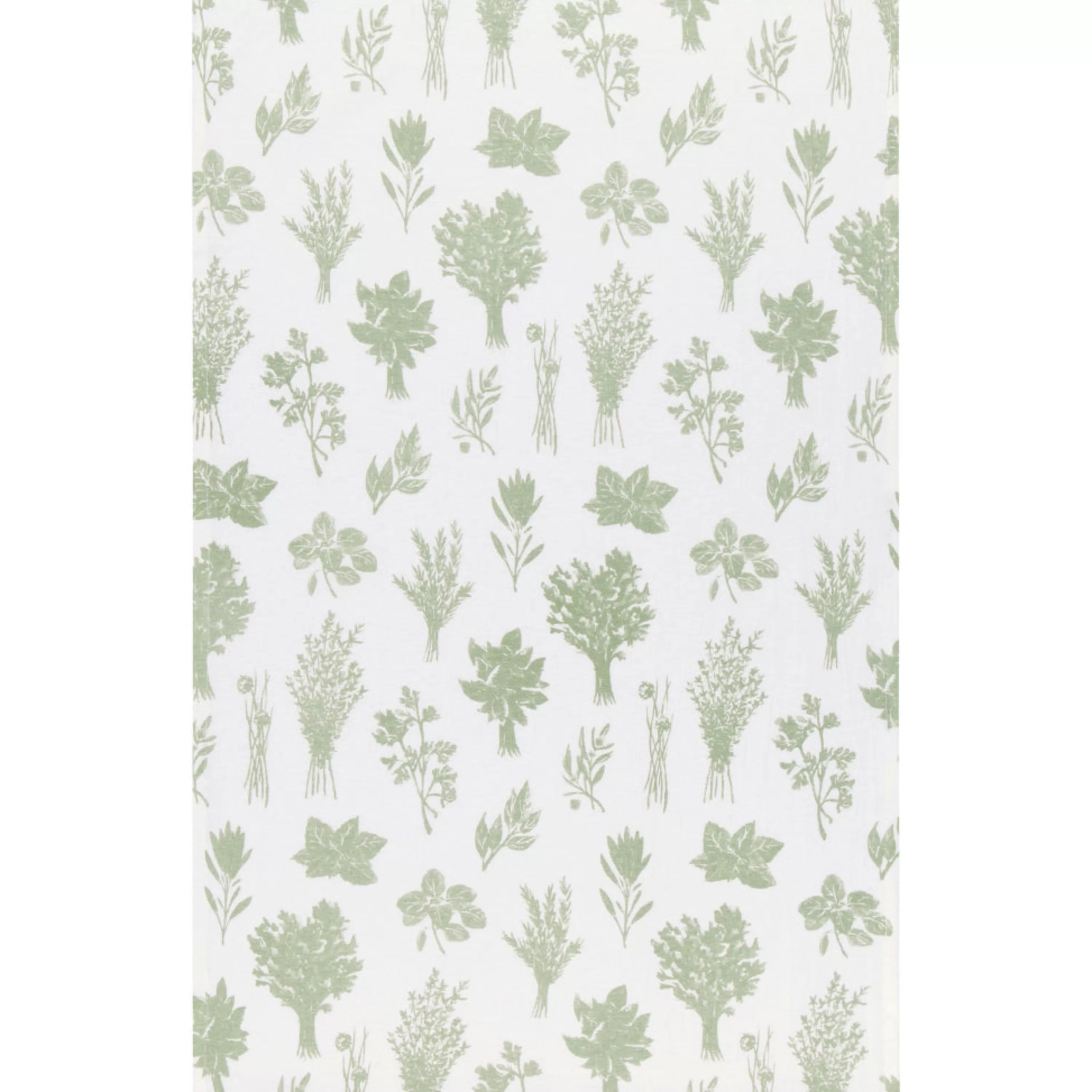 Fashion Danica Les Fines Herbes Sage Green Floursack Tea Towels Set Of 2