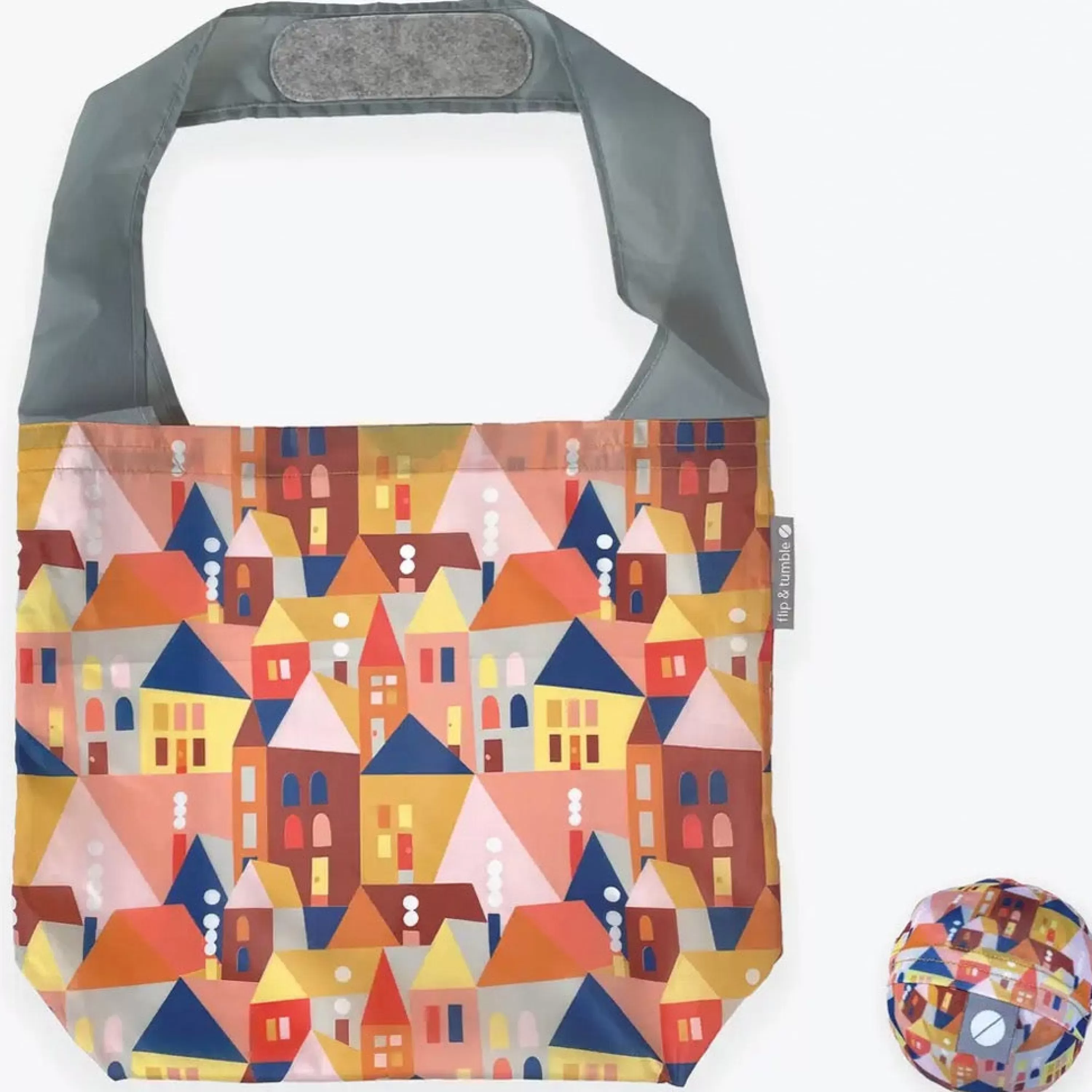 Shop flip & tumble Little Town Print 24-7 Bag