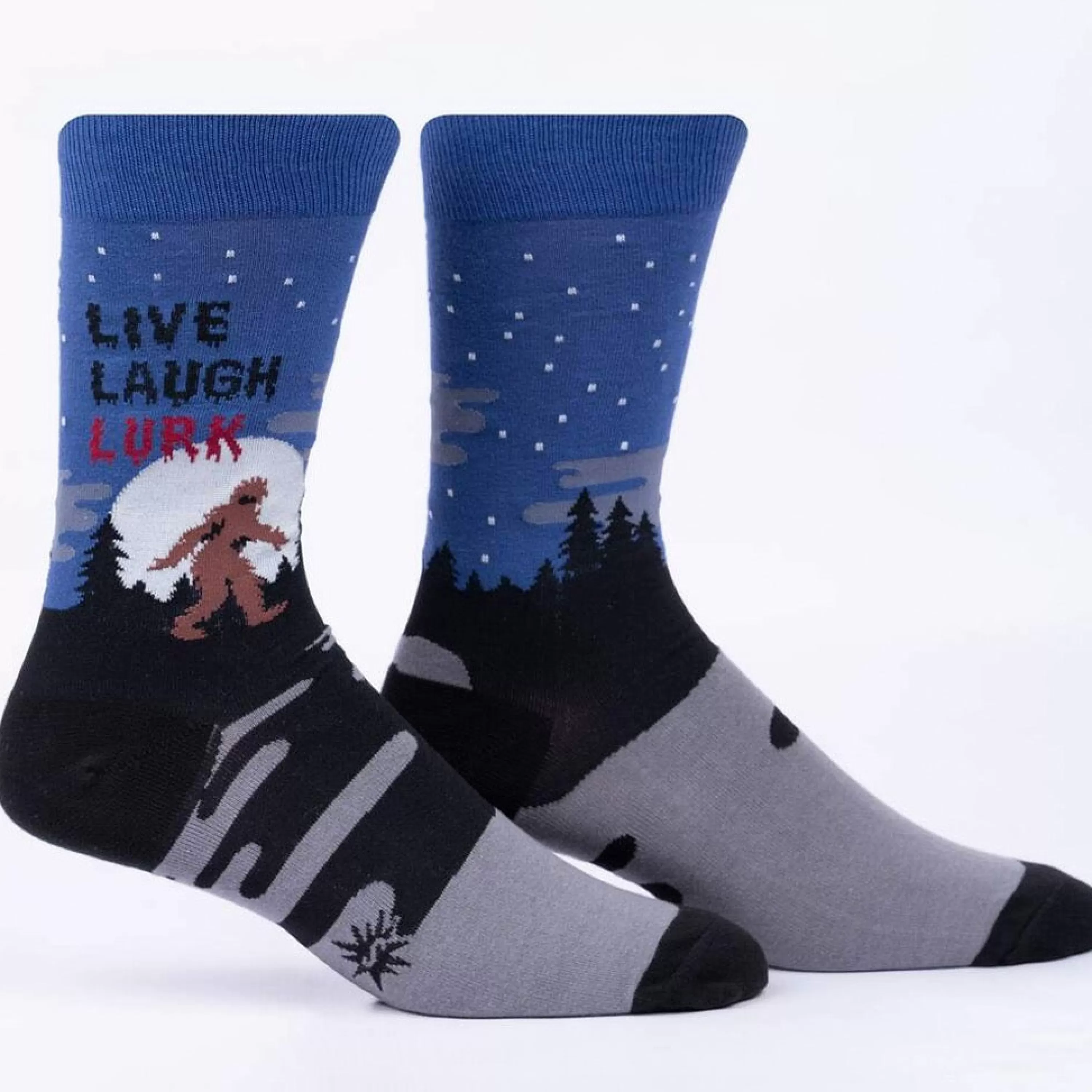 Online Sock It To Me Live, Laugh, Lurk Men's Crew Socks