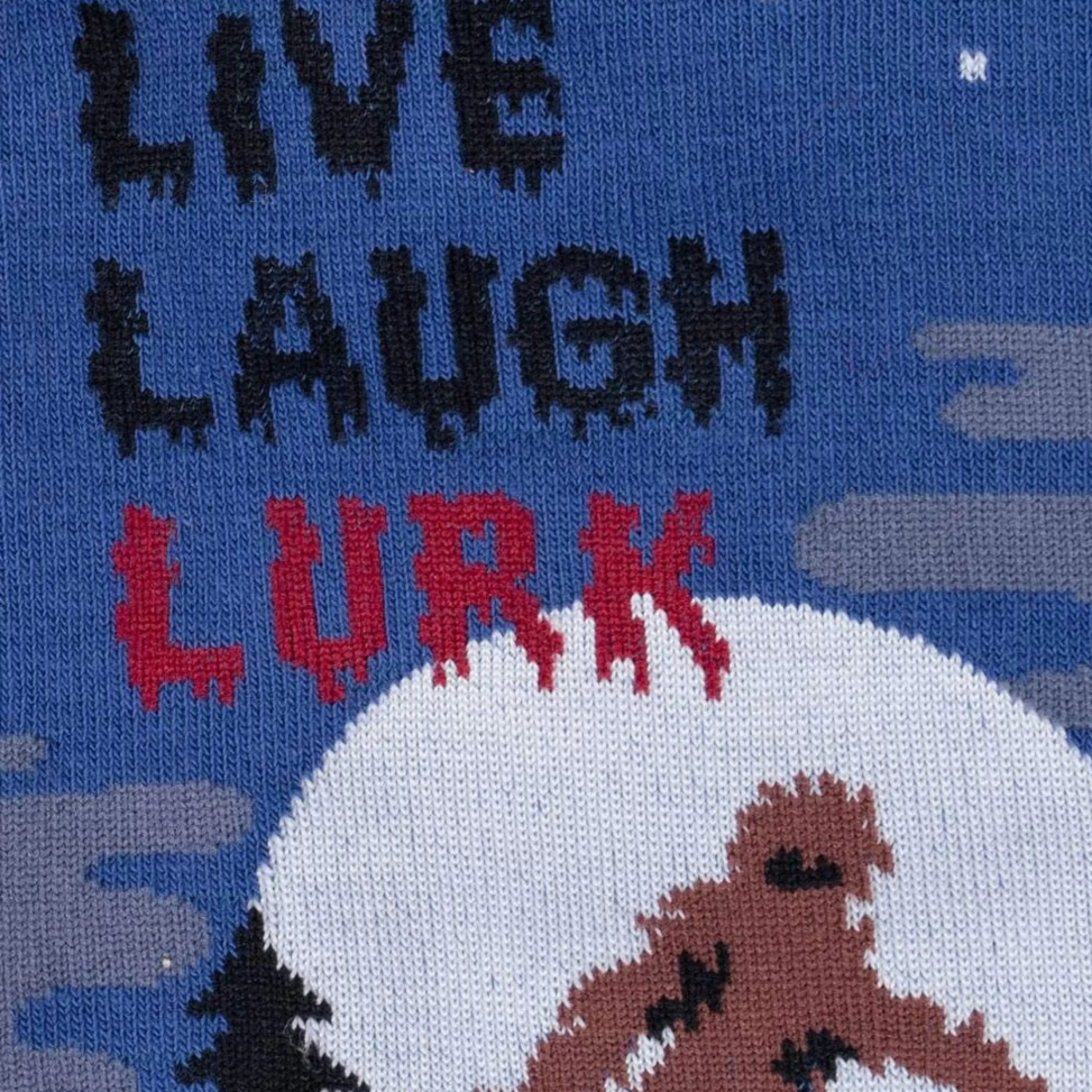 Online Sock It To Me Live, Laugh, Lurk Men's Crew Socks