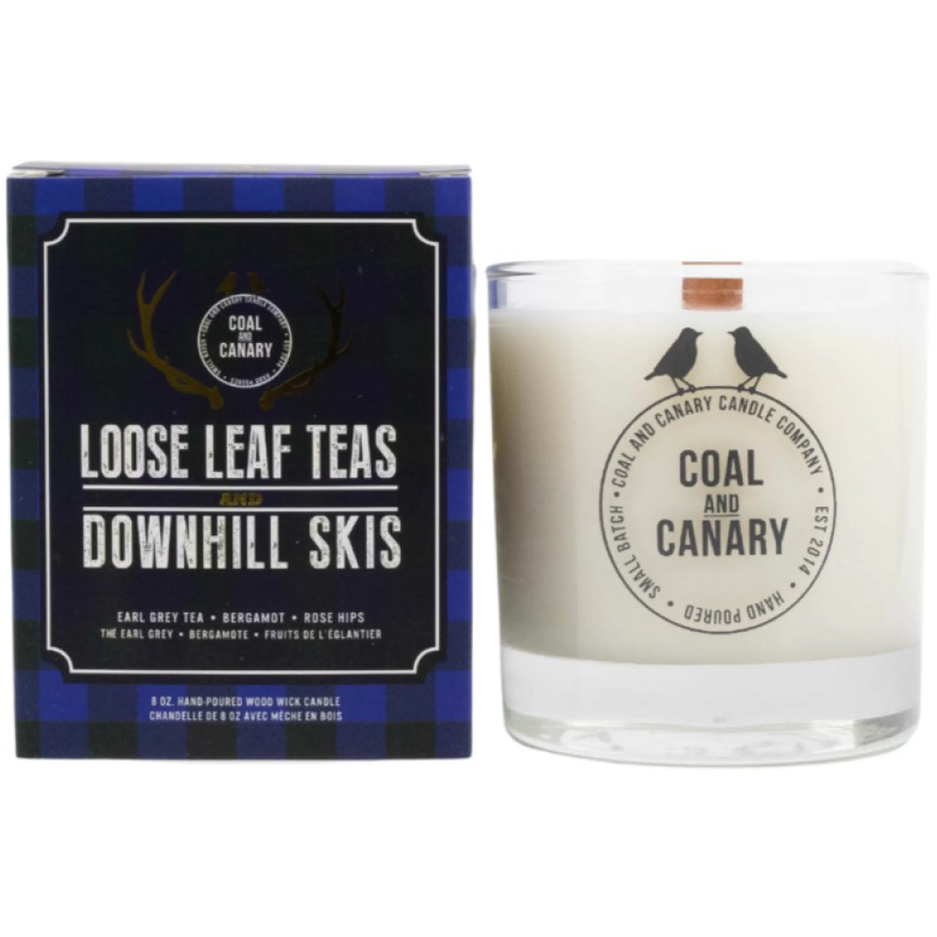 Fashion Coal and Canary Loose Leaf Teas And Downhill Skis Candle