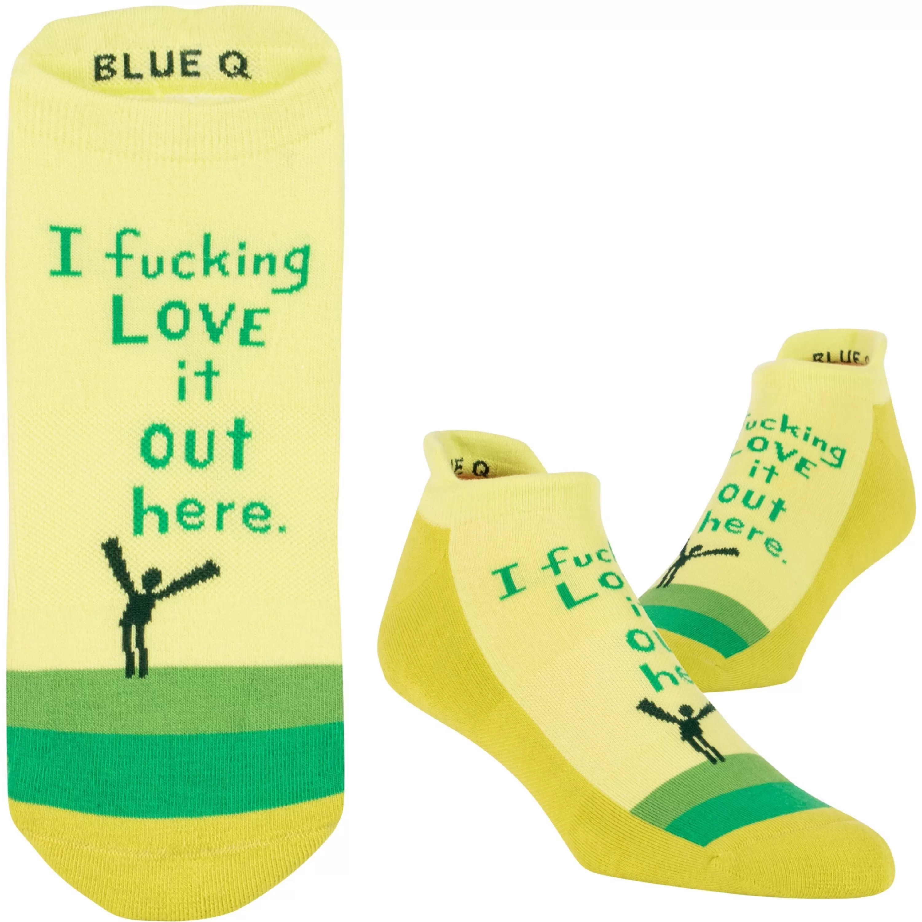 Cheap Blue Q Love It Out Here Sneaker Socks