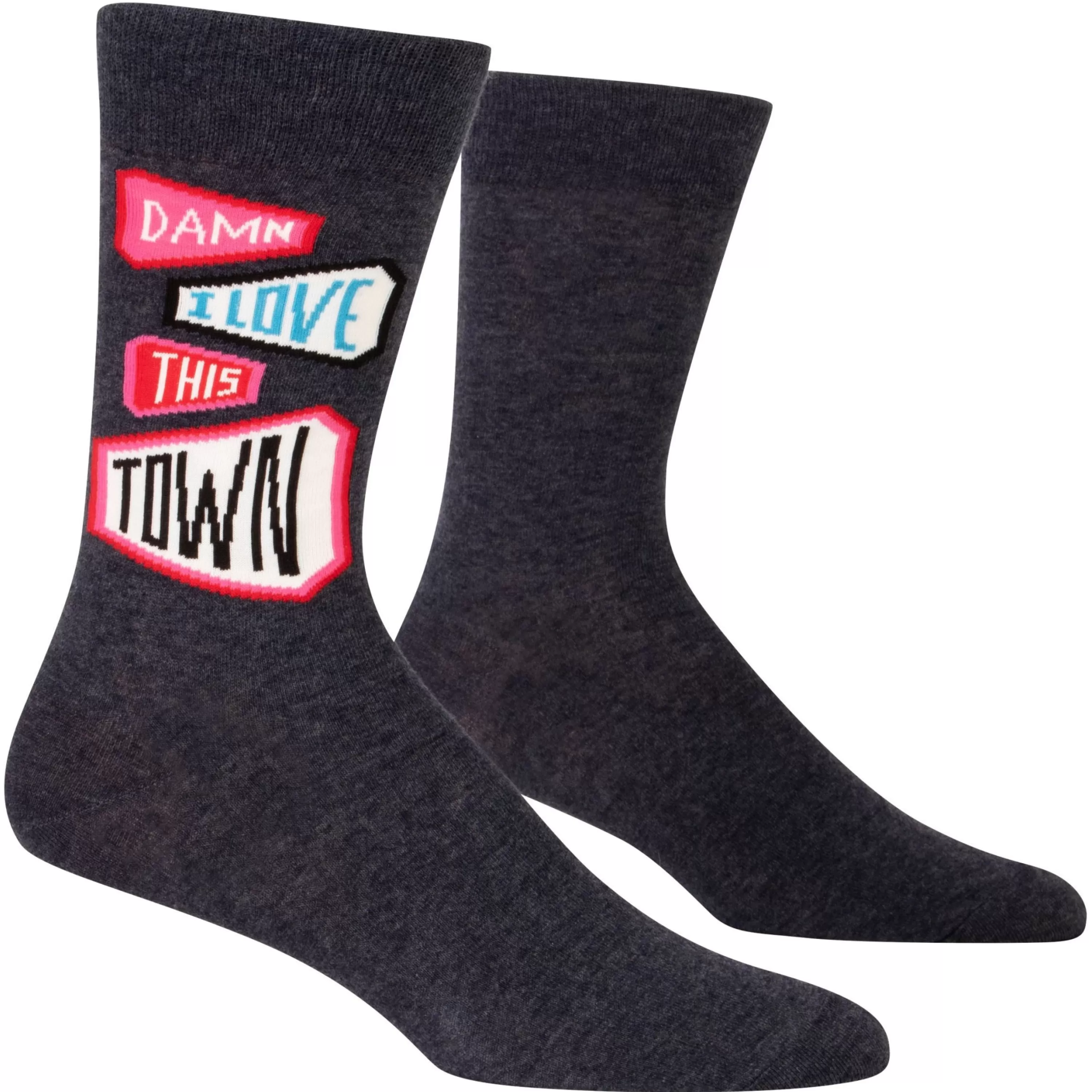 New Blue Q Love This Town Men's Socks