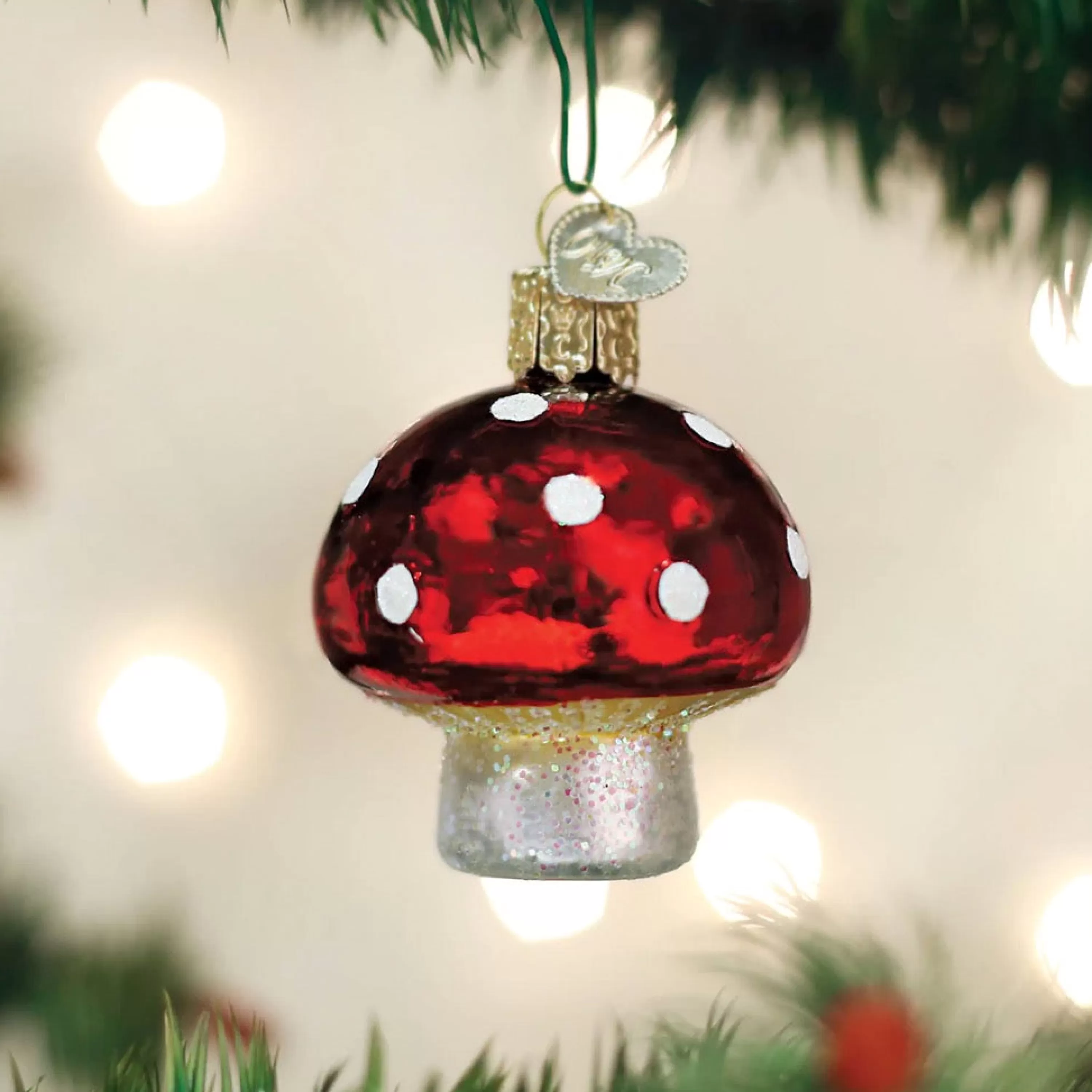 Old World Christmas Lucky Mushroom Ornament