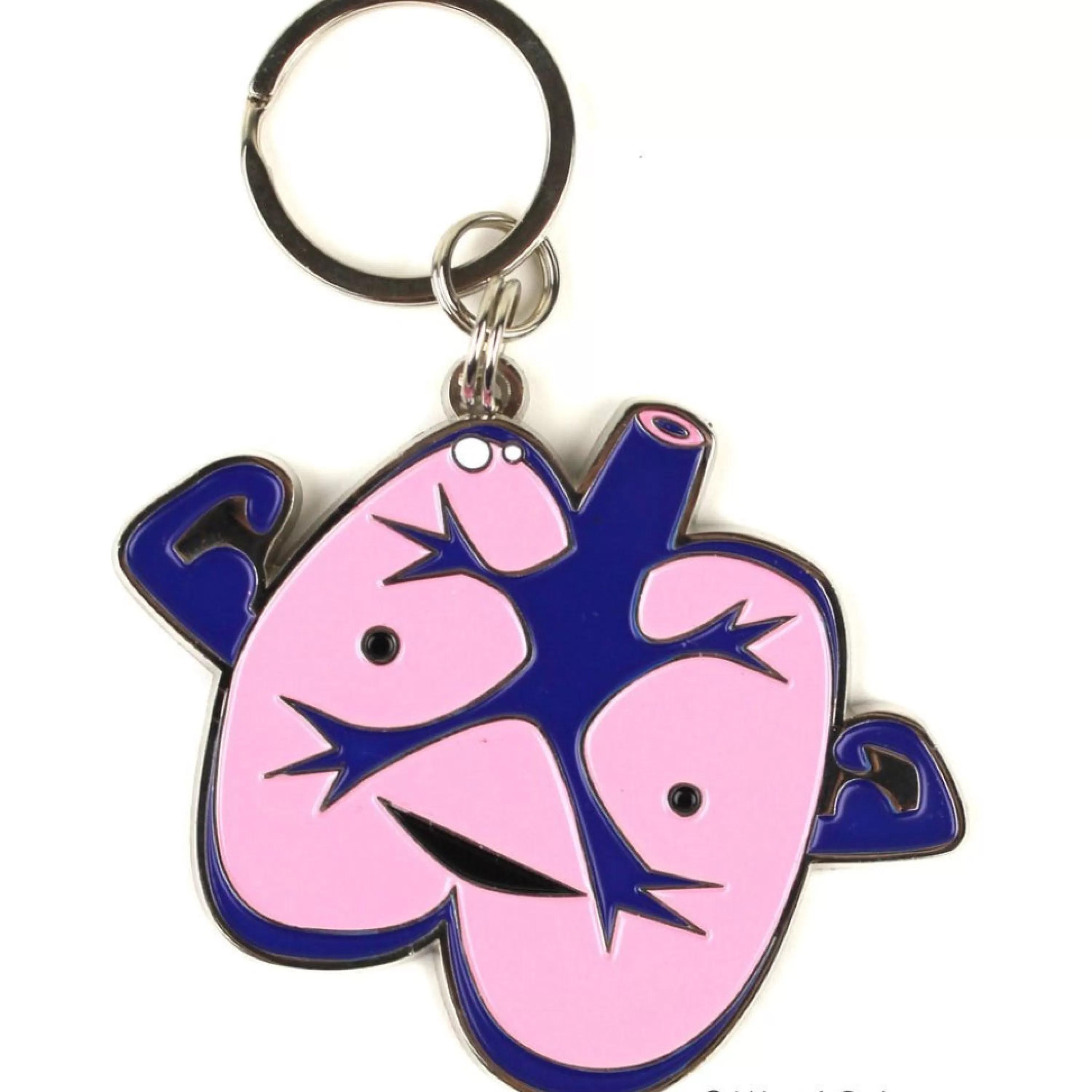 Outlet I Heart Guts Lung Key Chain