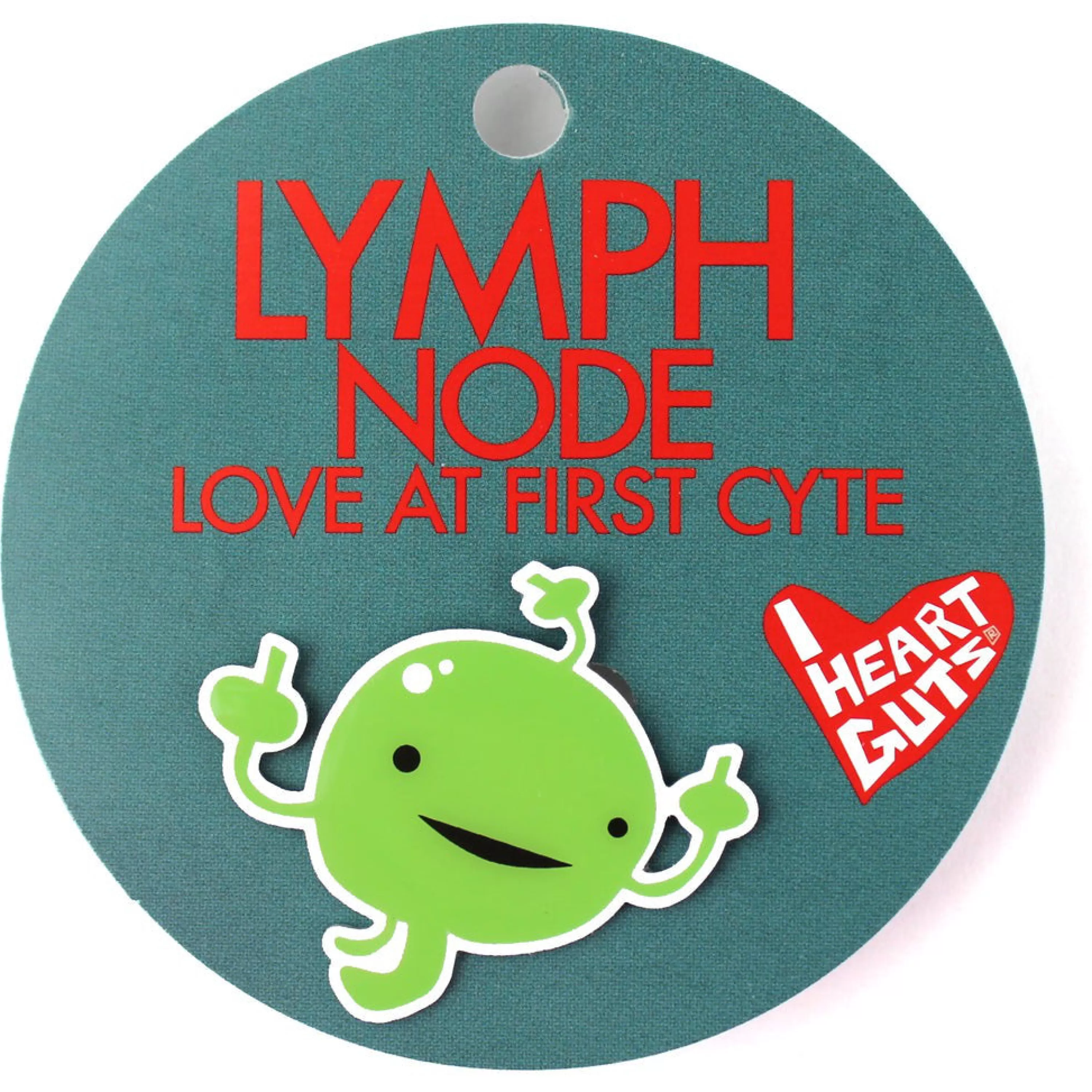 Cheap I Heart Guts Lymph Lapel Pin