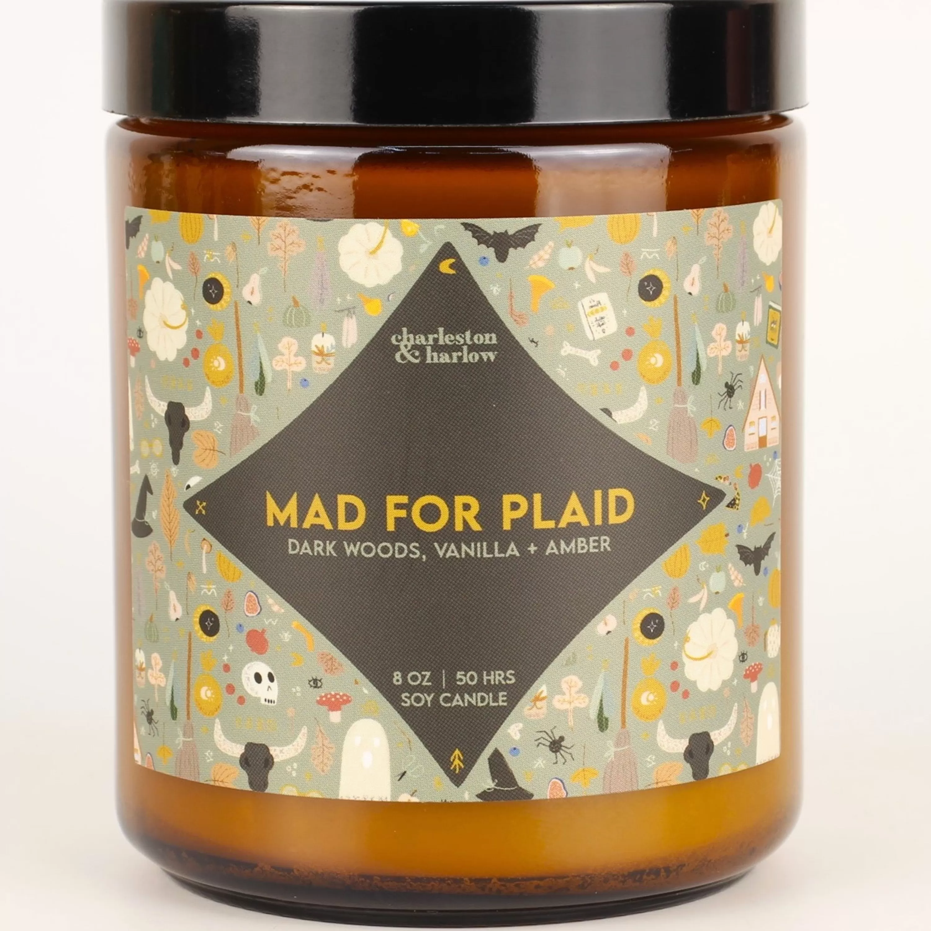 Fashion Charleston & Harlow Candle Co. Mad For Plaid Soy Wax Candle