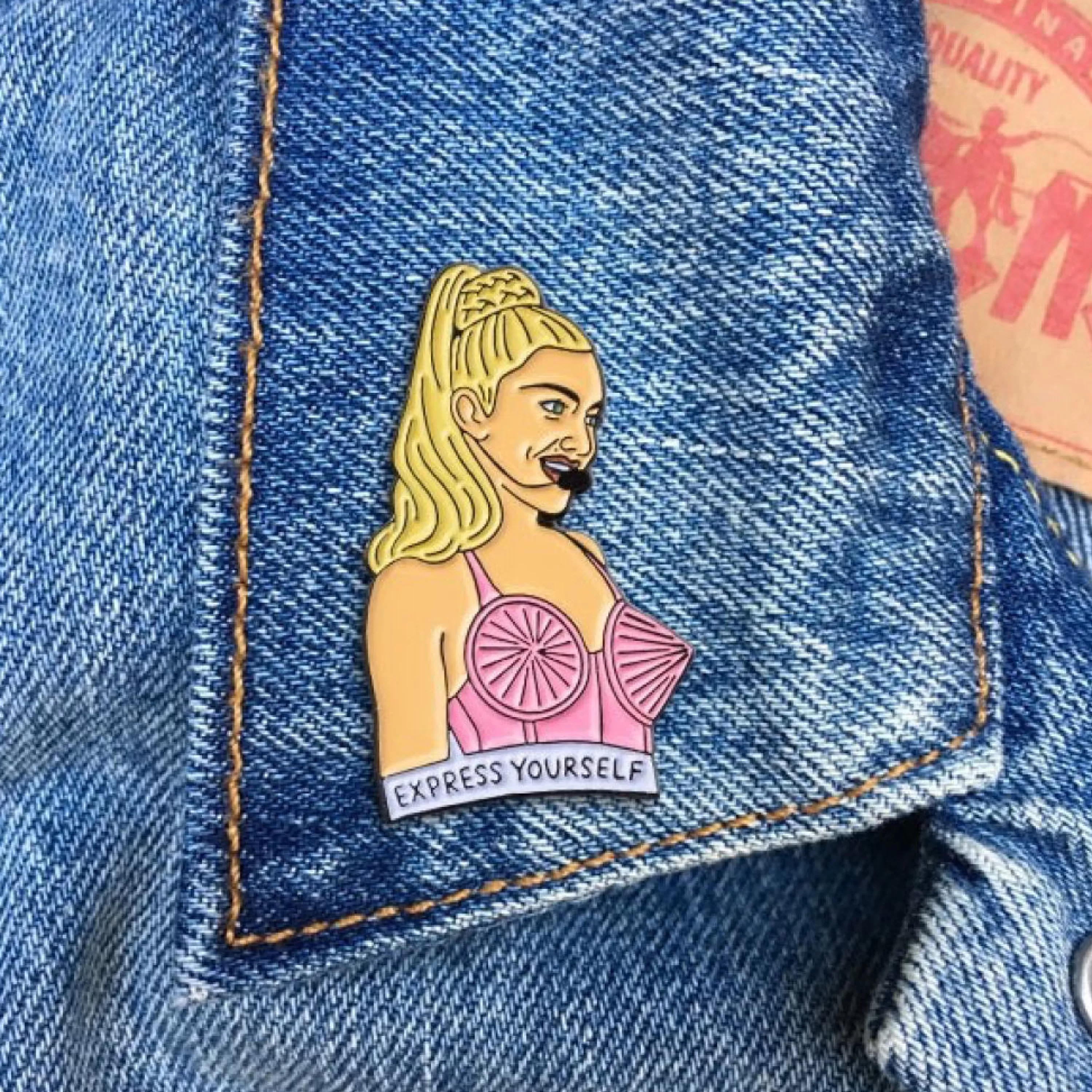 Outlet The Found Madonna Express Yourself Enamel Pin