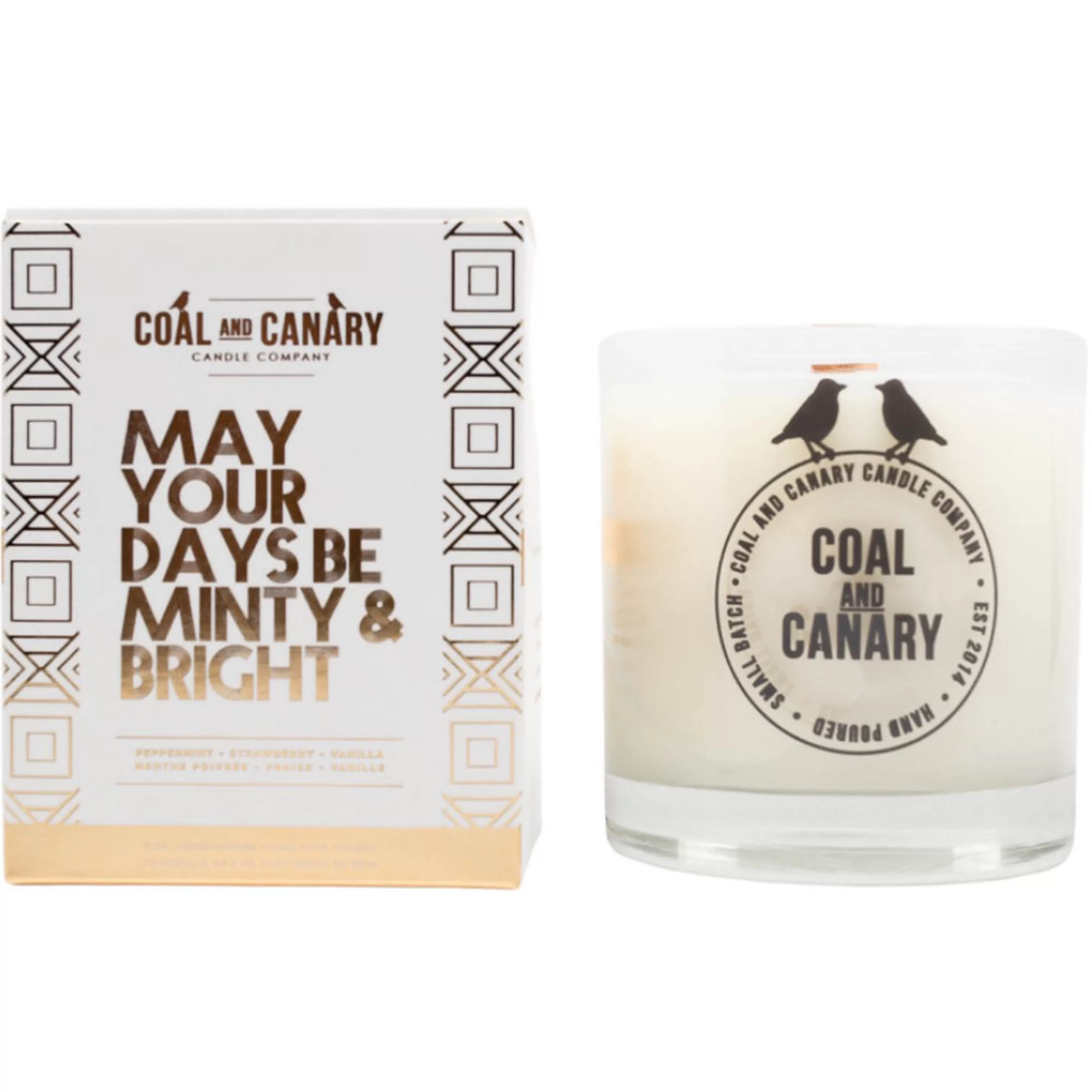 Cheap Coal and Canary May Your Days Be Minty & Bright Candle