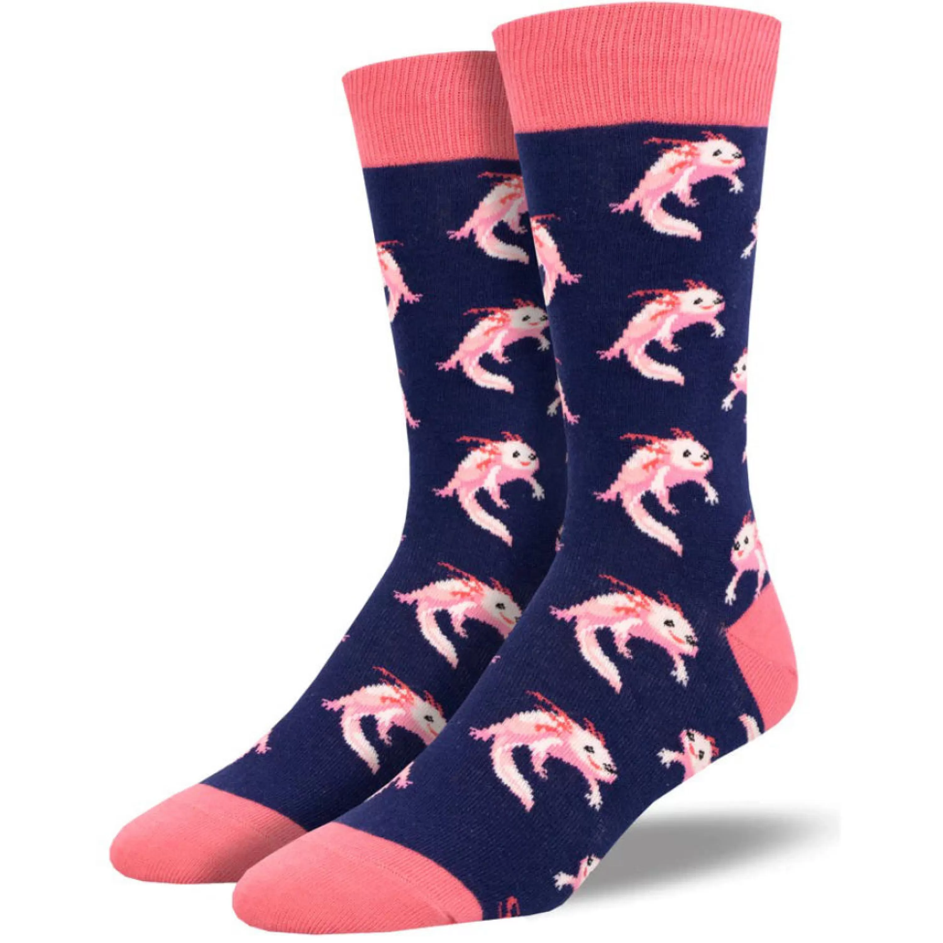 Fashion SockSmith Men's Axolotl Socks Navy