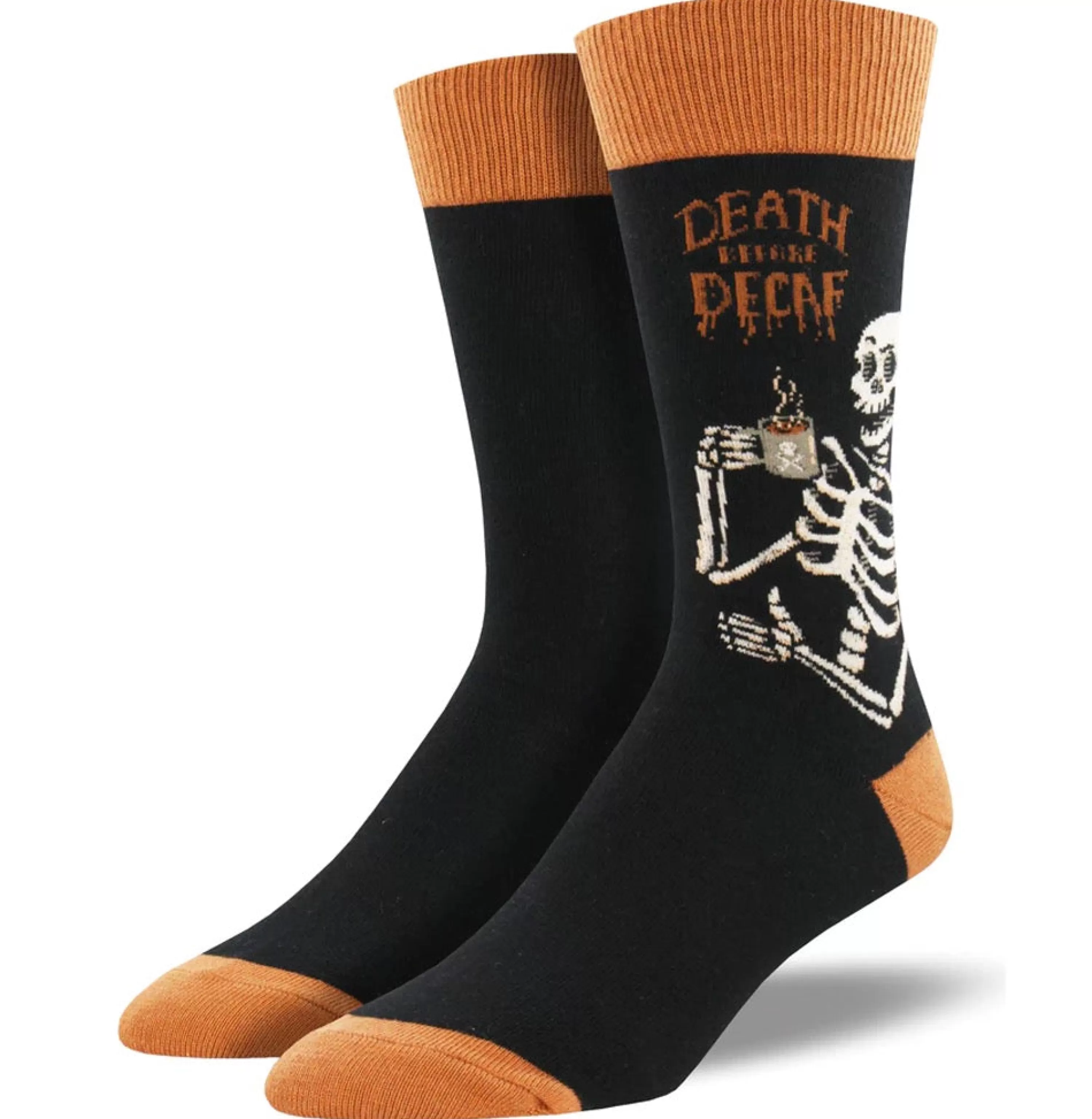 Flash Sale SockSmith Men's Death Before Decaf Socks Black