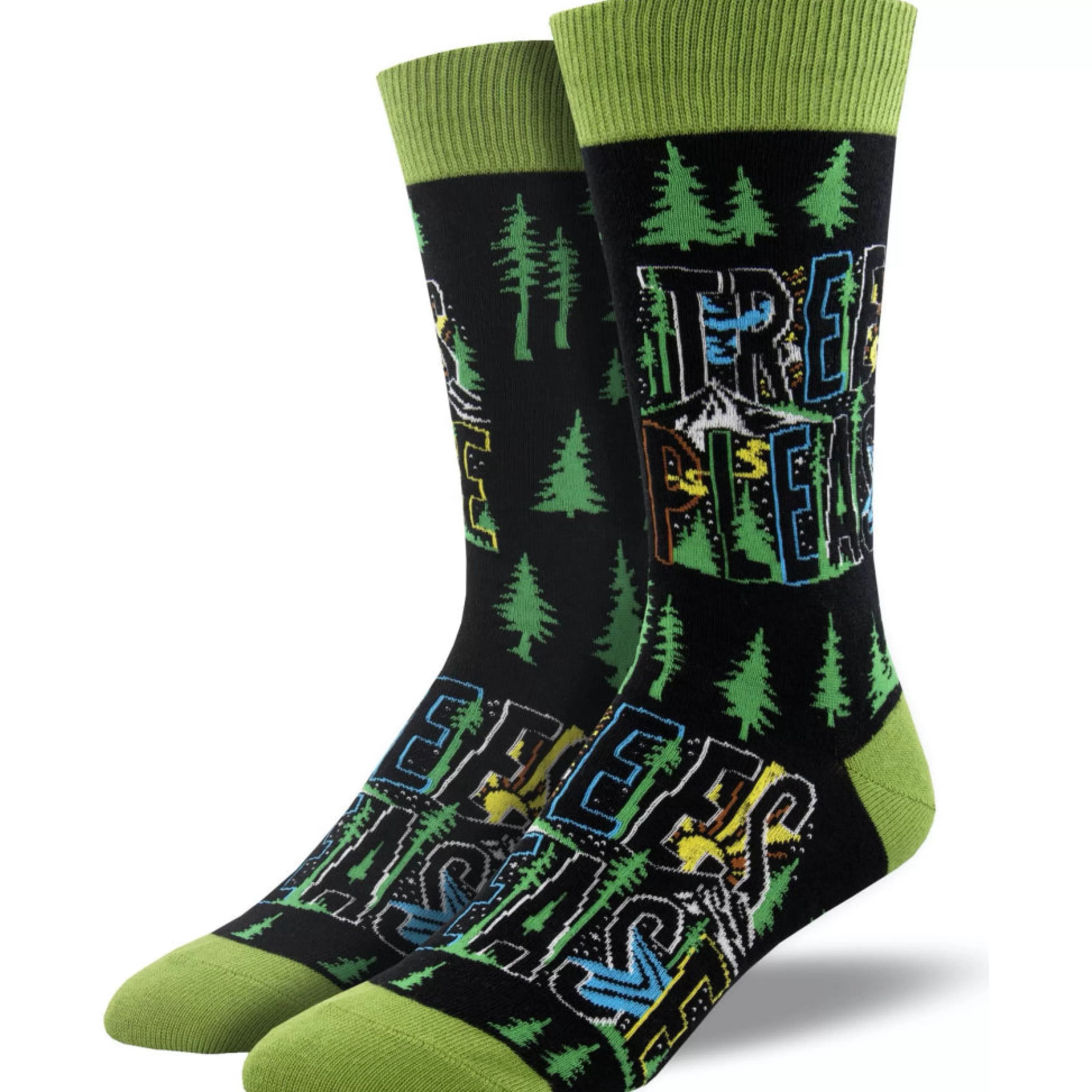 Best Sale SockSmith Men's Trees Please Socks Black