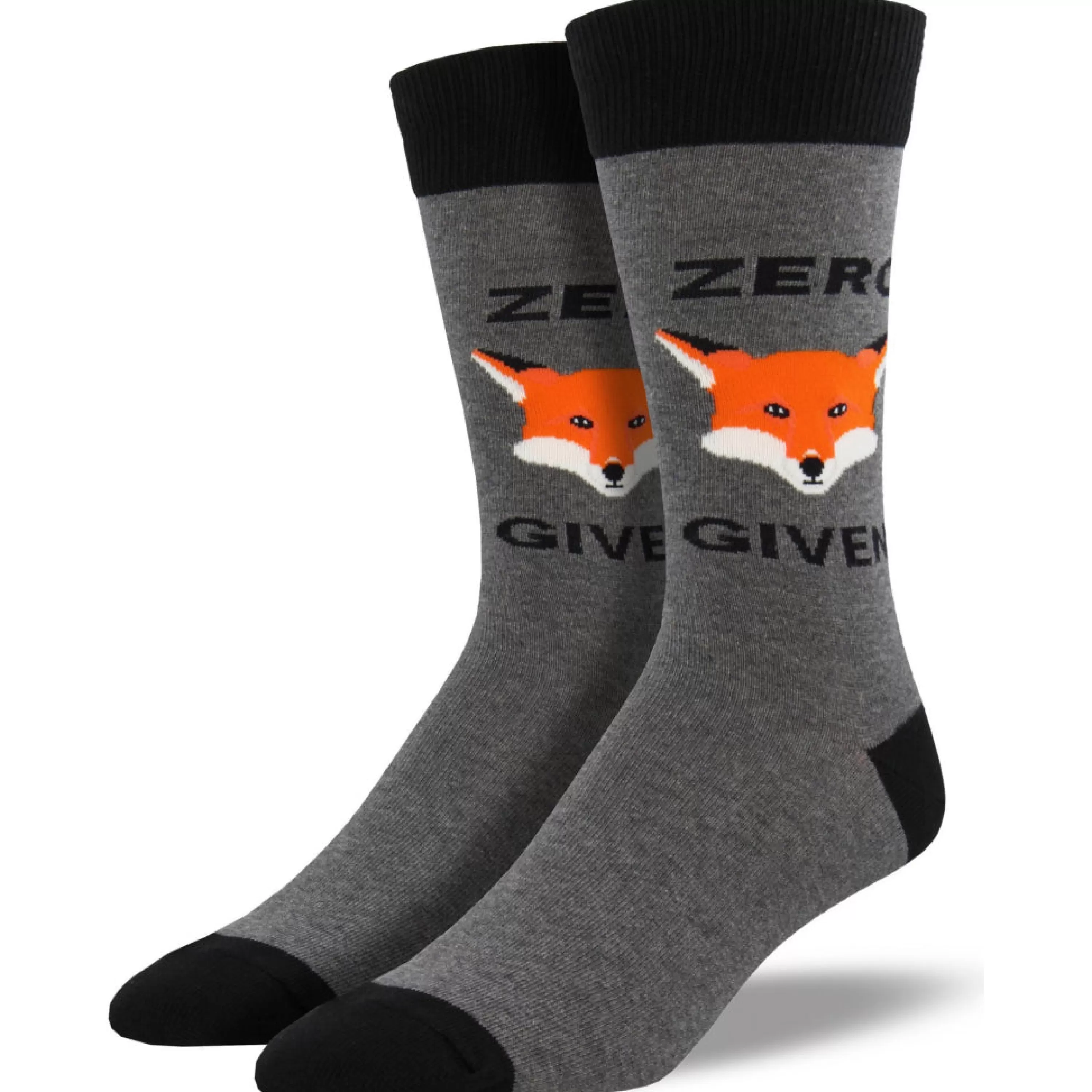 Hot SockSmith Men's Zero Fox Given Socks Heather Gray