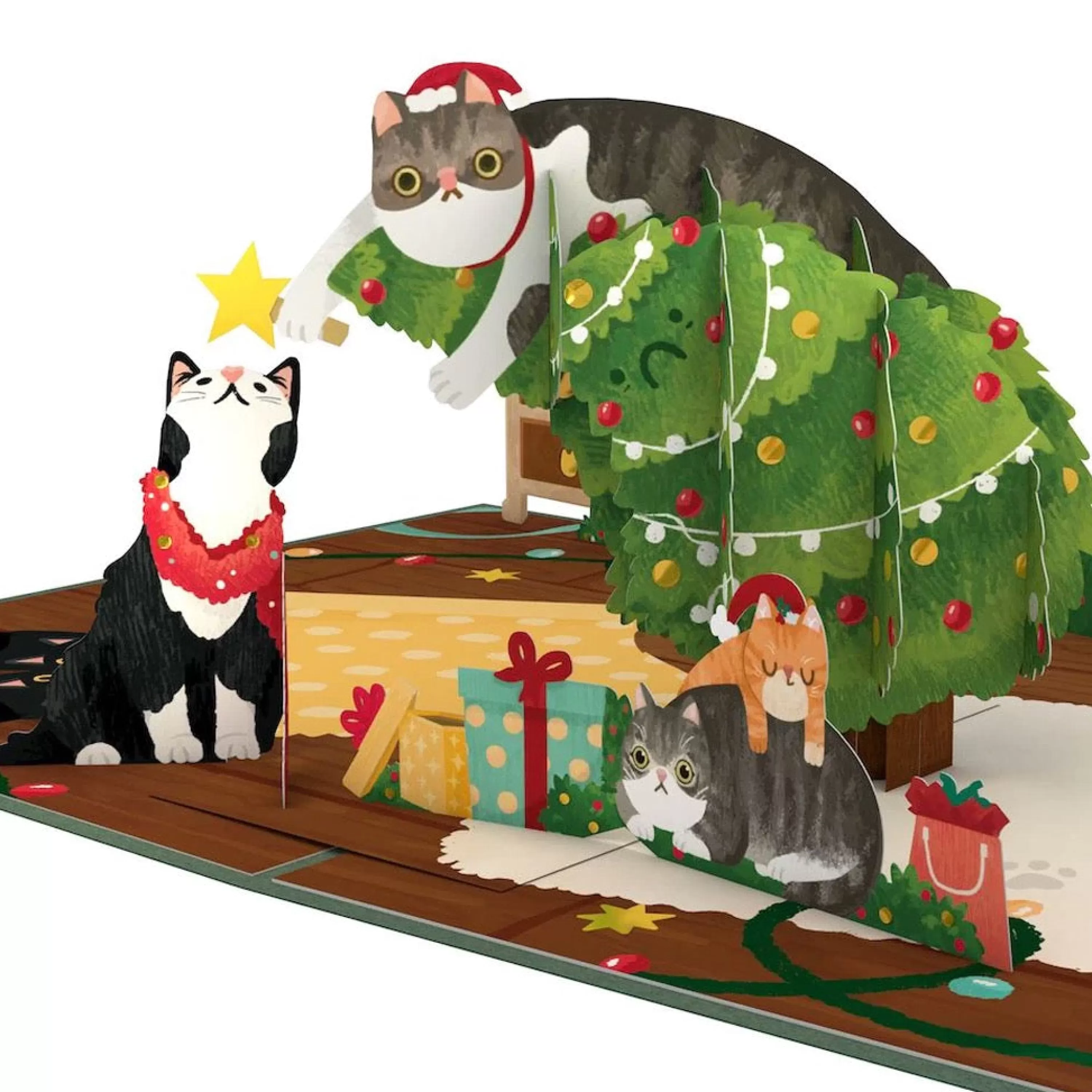 Lovepop Meowy Little Christmas Cats 3D Pop Up Card