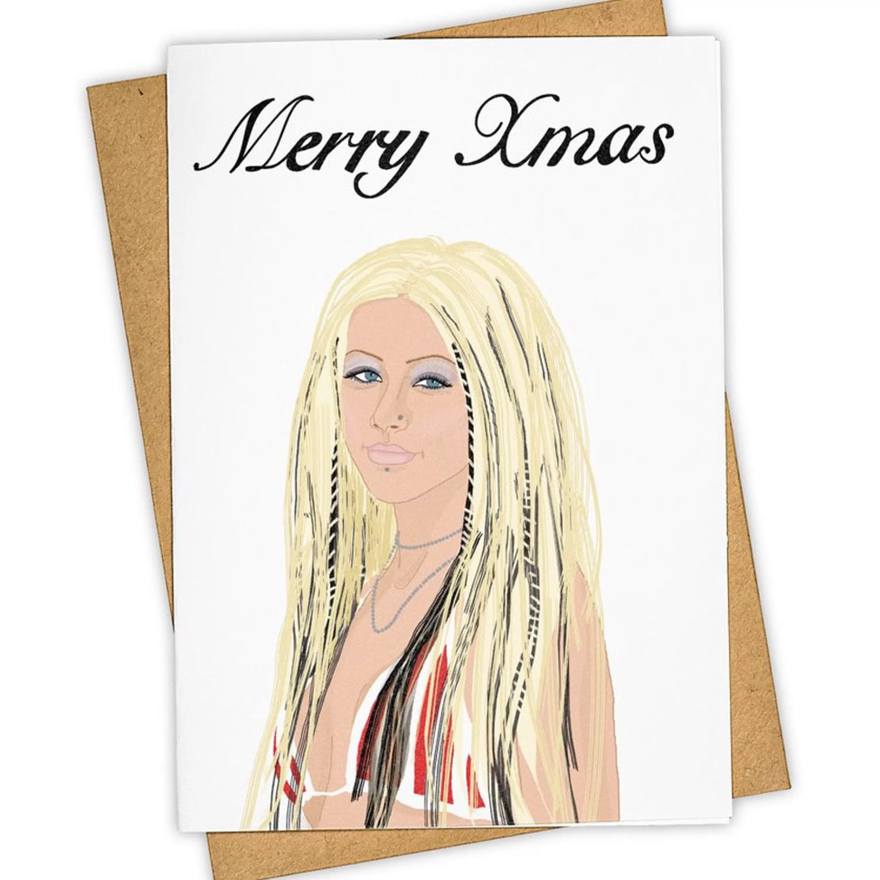 Tay Ham Merry Xmas Christina Aguilera Card