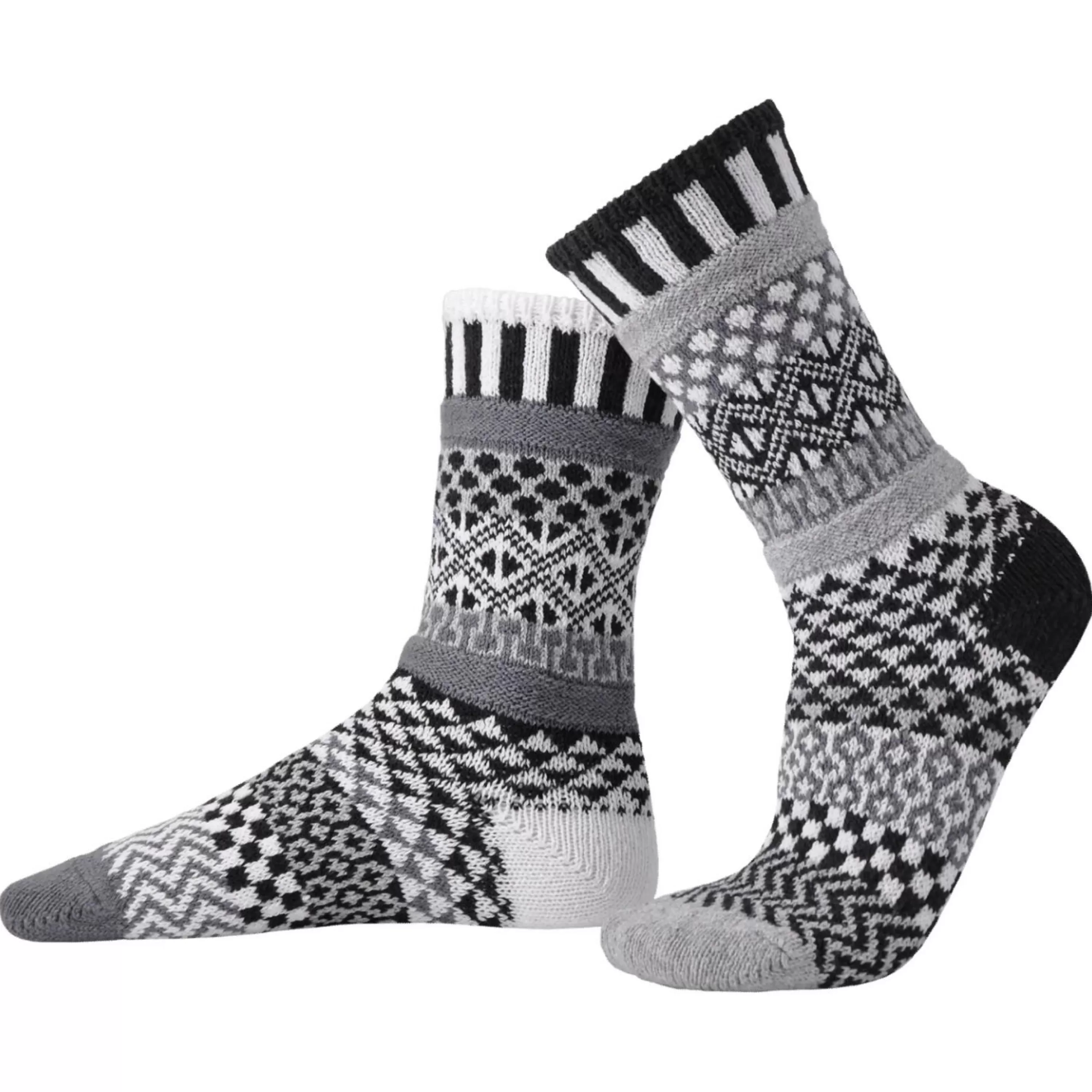 Clearance Solmate Midnight Mismatched Crew Socks