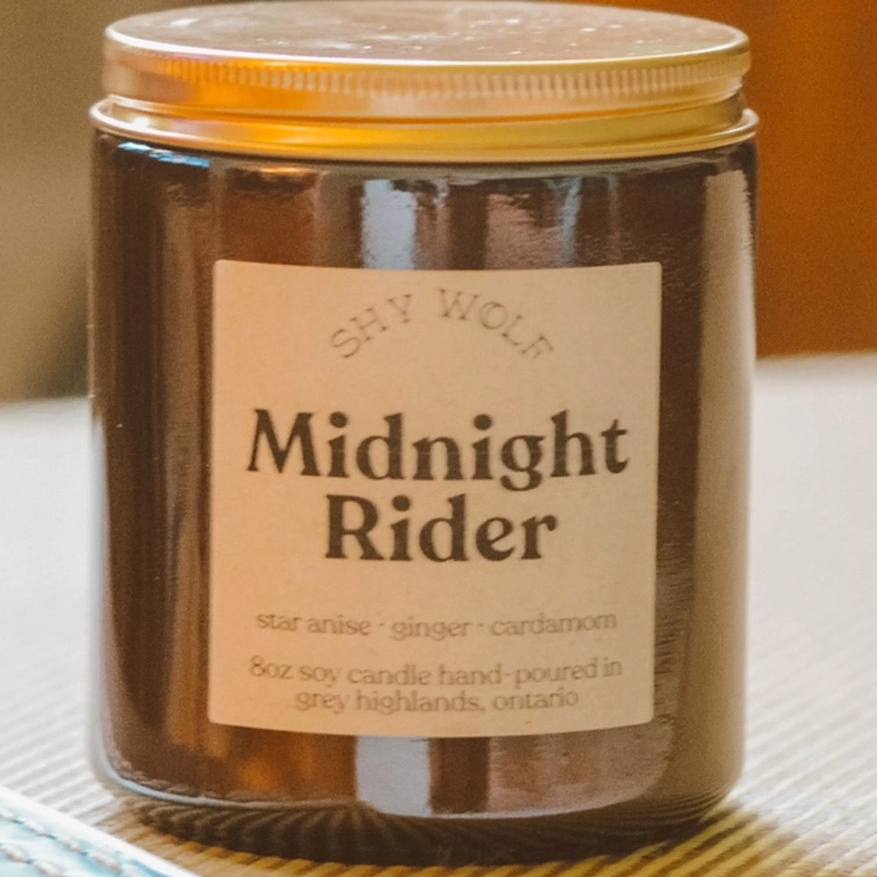 Discount Shy Wolf Candles Midnight Rider Soy Wax Candle