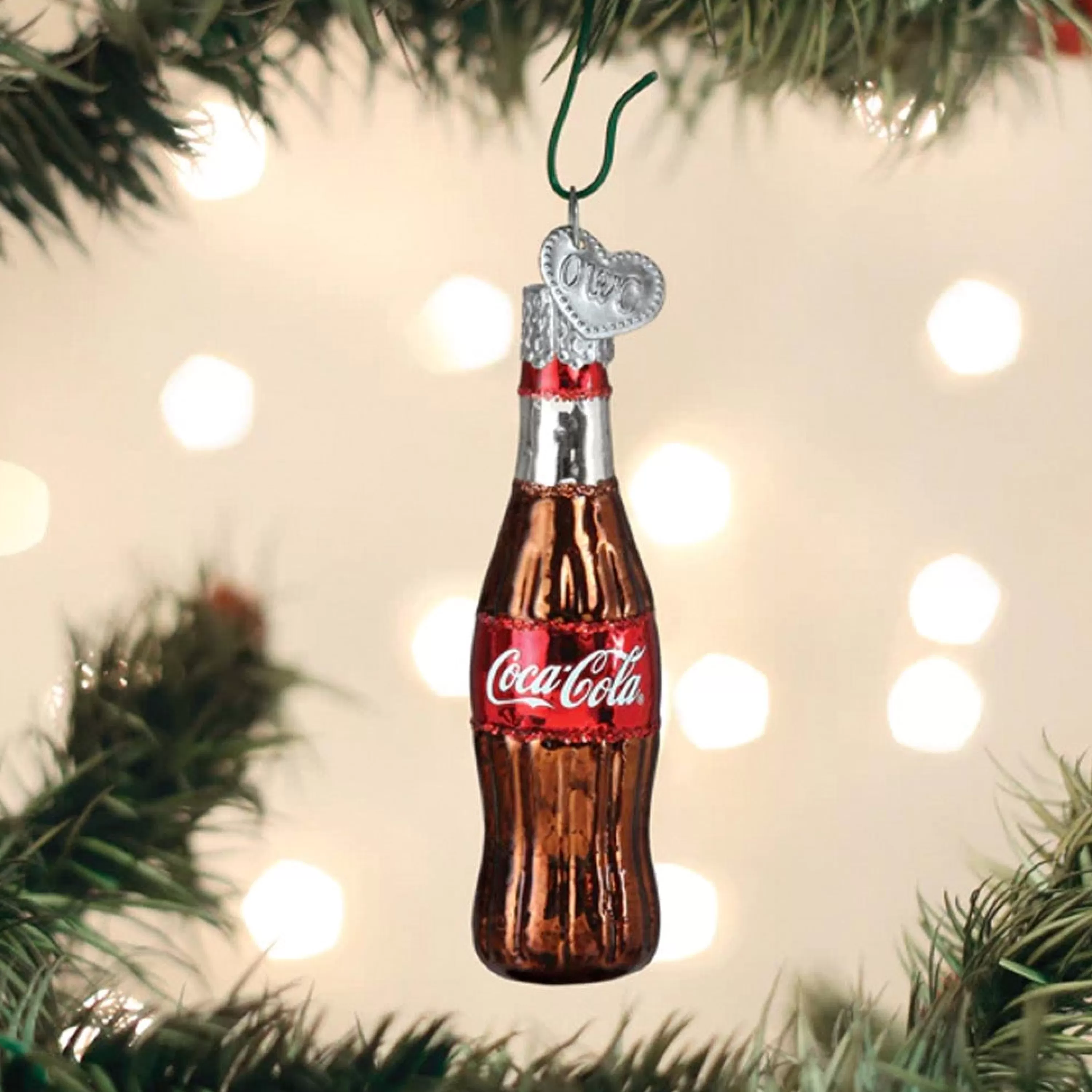 Old World Christmas Mini Coca Cola Bottle Ornament