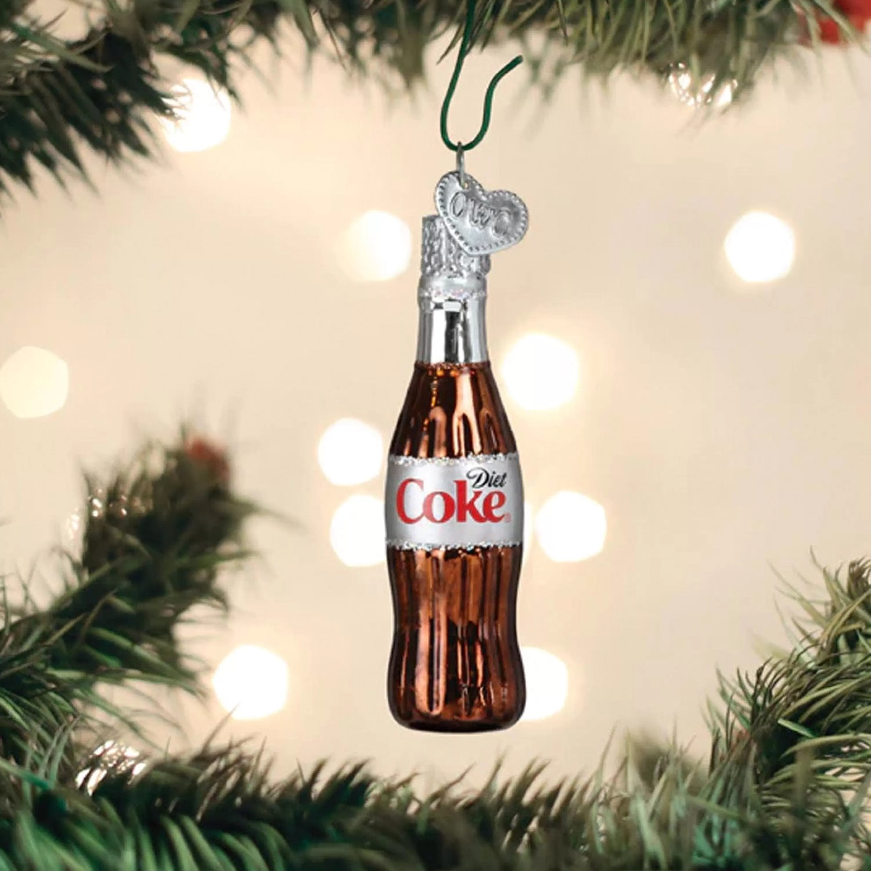 Old World Christmas Mini Diet Coke Bottle Ornament