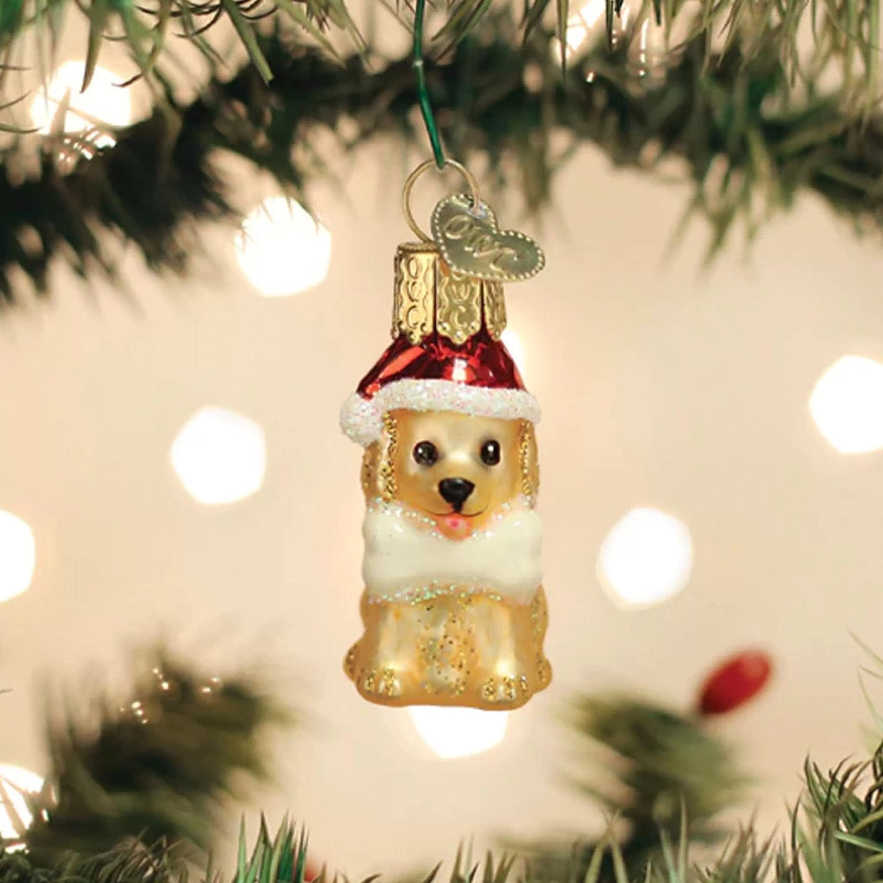 Old World Christmas Mini Jolly Pup Ornament