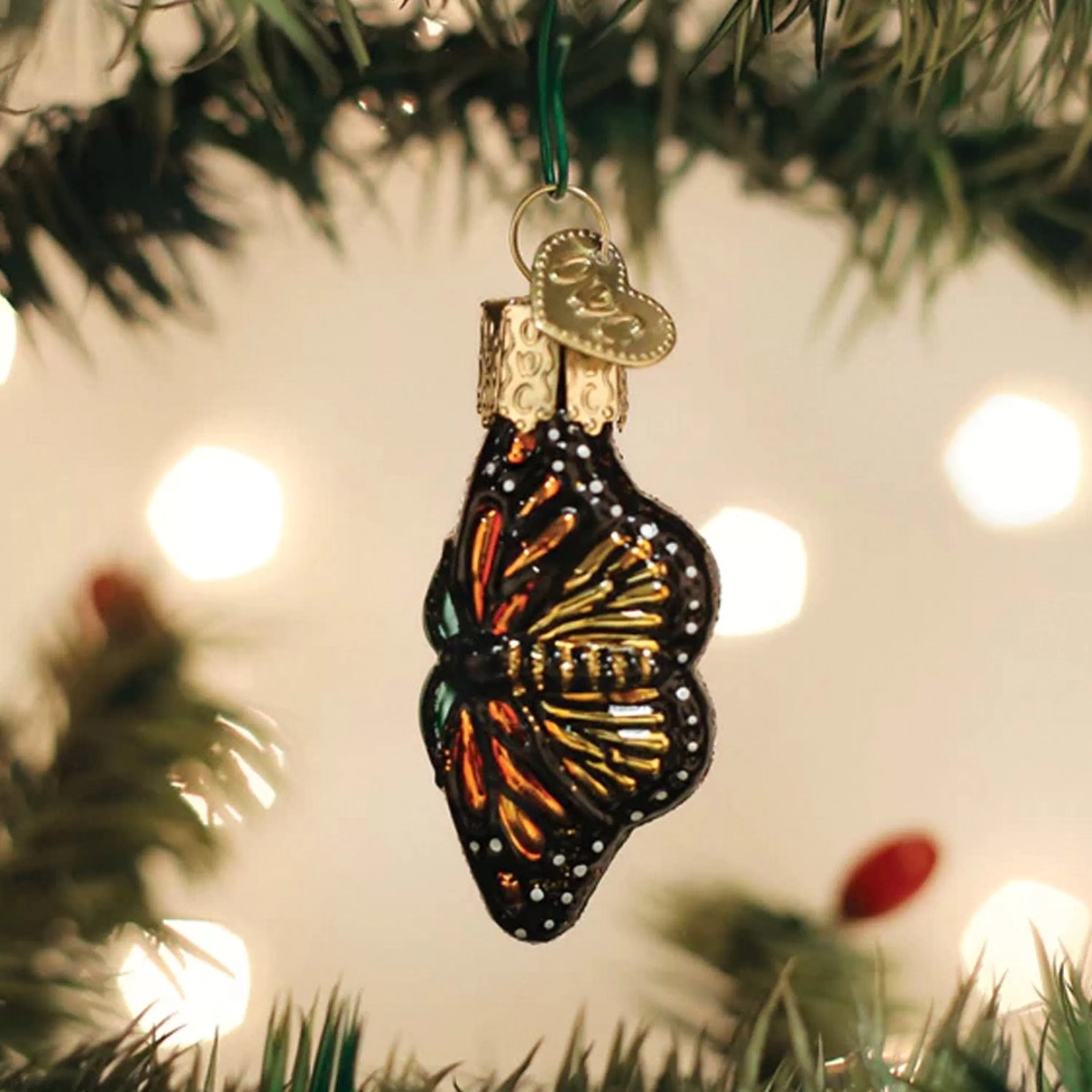 Old World Christmas Mini Monarch Butterfly Ornament