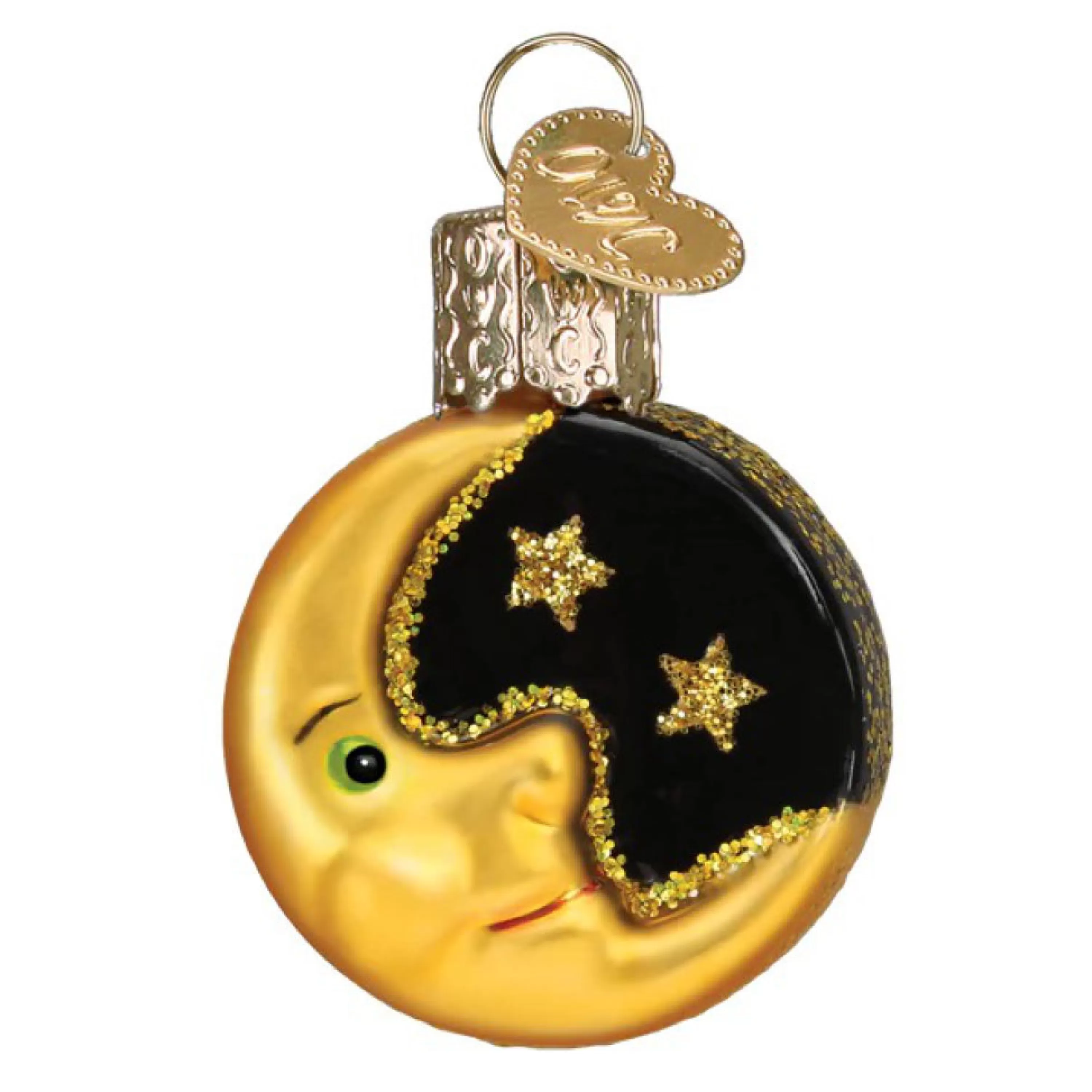 Old World Christmas Mini Moon Ornament