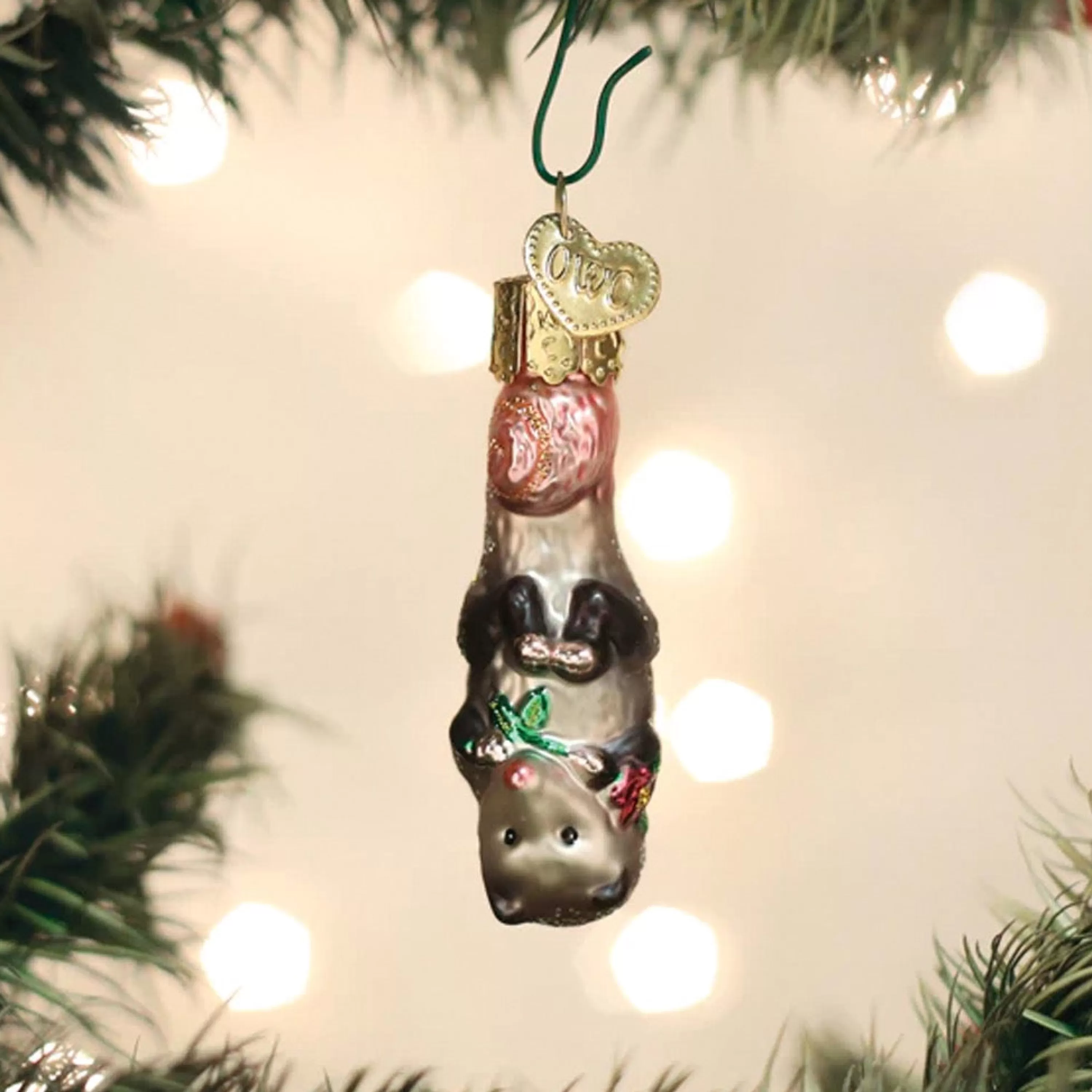 Old World Christmas Mini Opossum Ornament