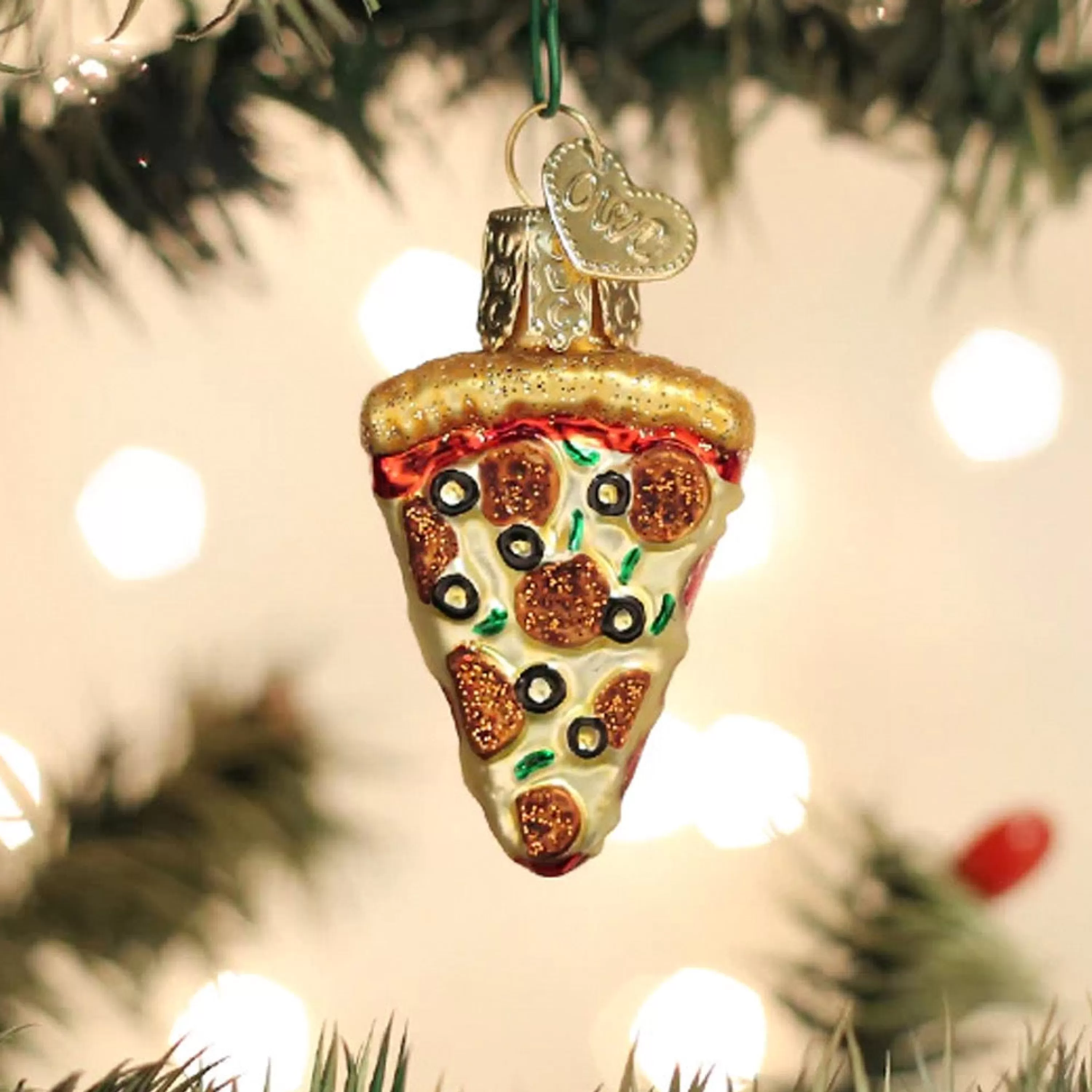 Old World Christmas Mini Pizza Slice Ornament