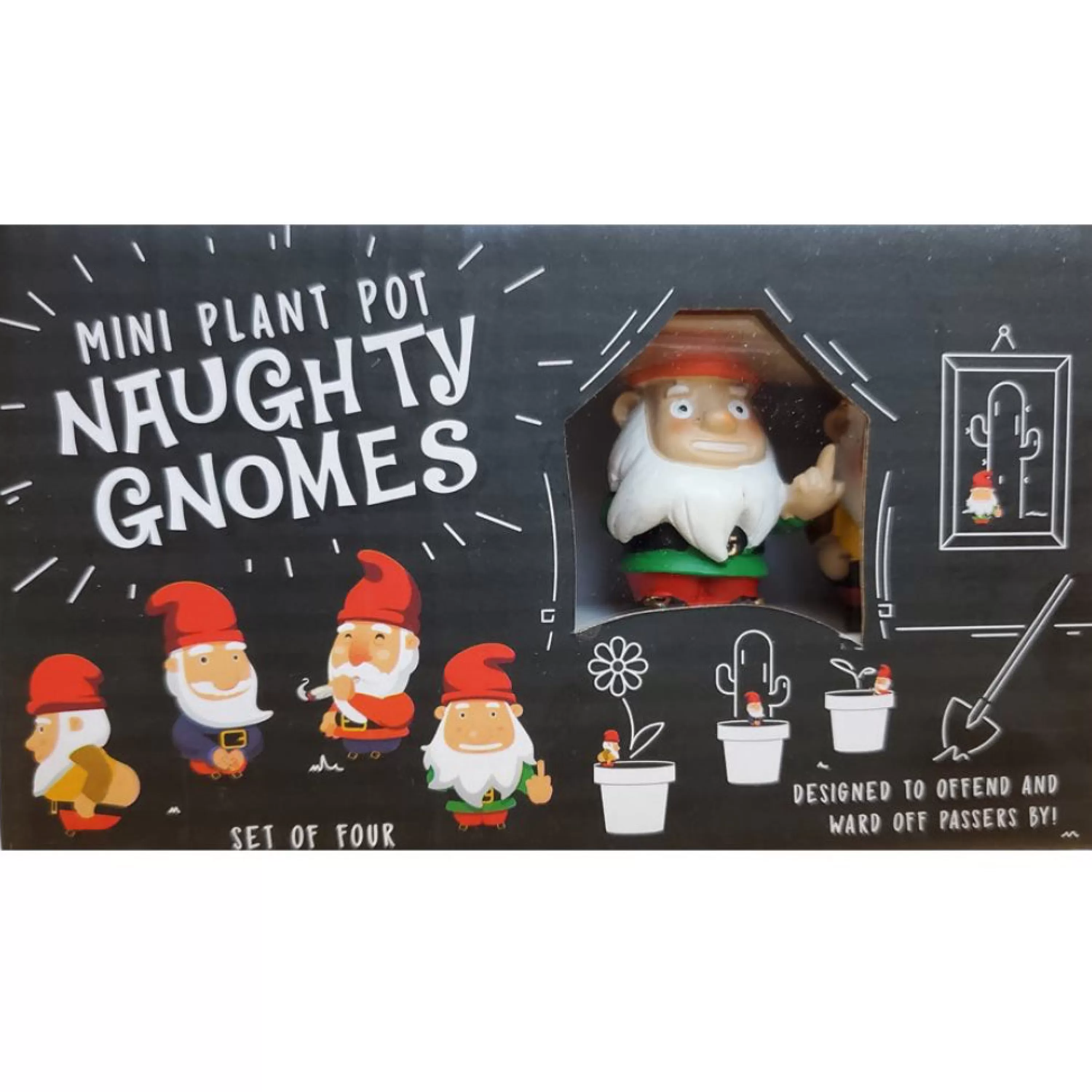 New Gift Republic Mini Plant Pot Naughty Gnomes