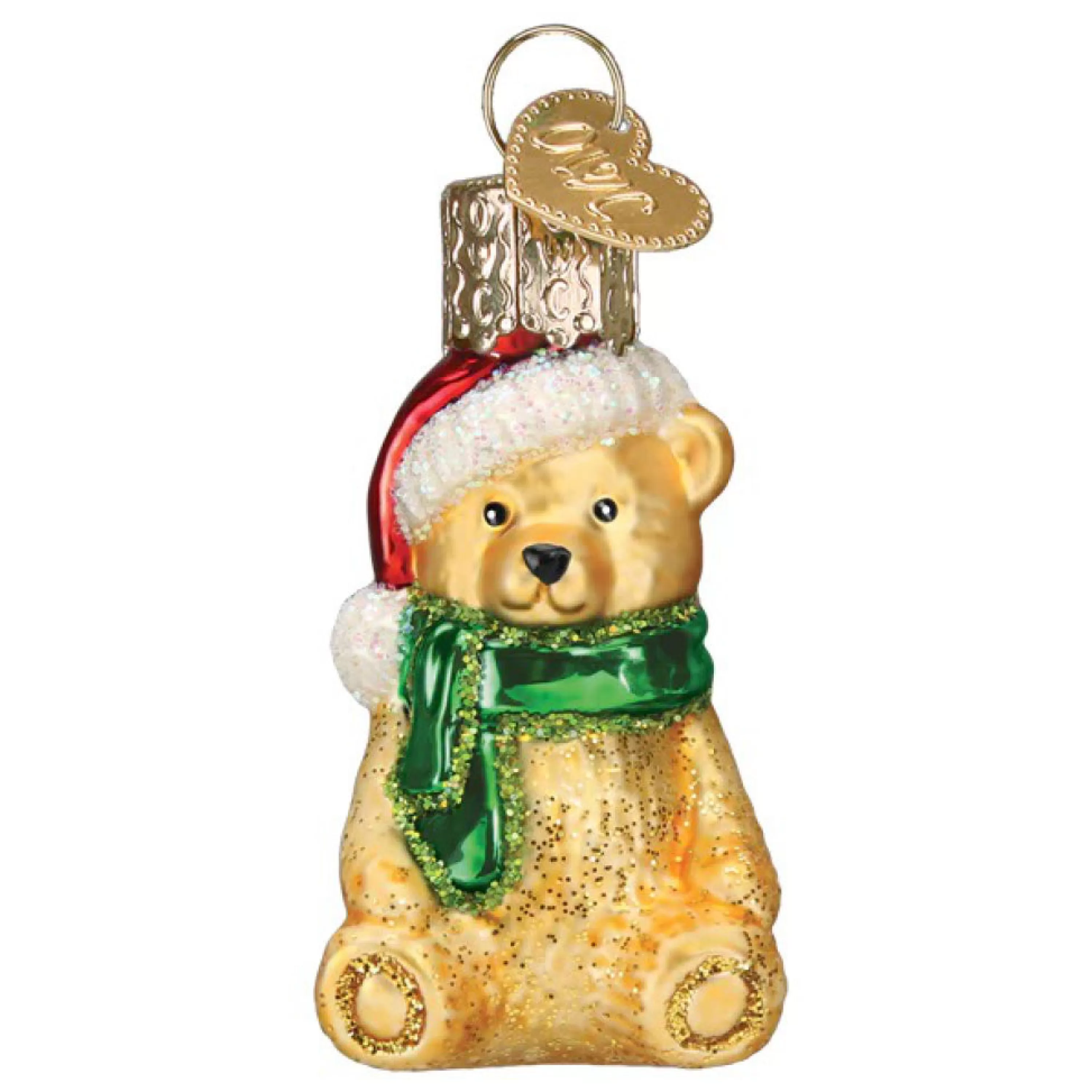 Old World Christmas Mini Teddy Bear Ornament