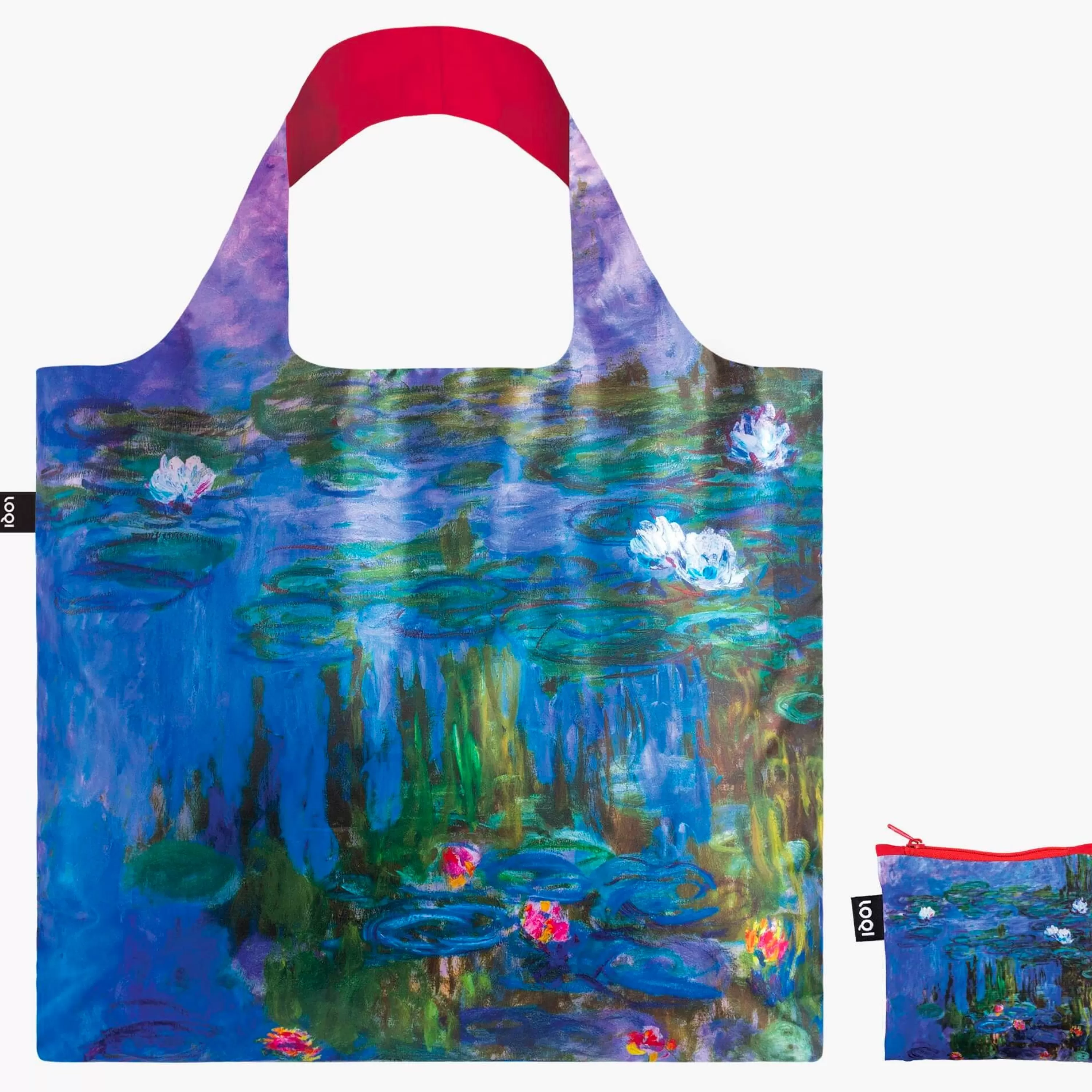 Sale LOQI Monet Water Lilies Recycled Tote Bag