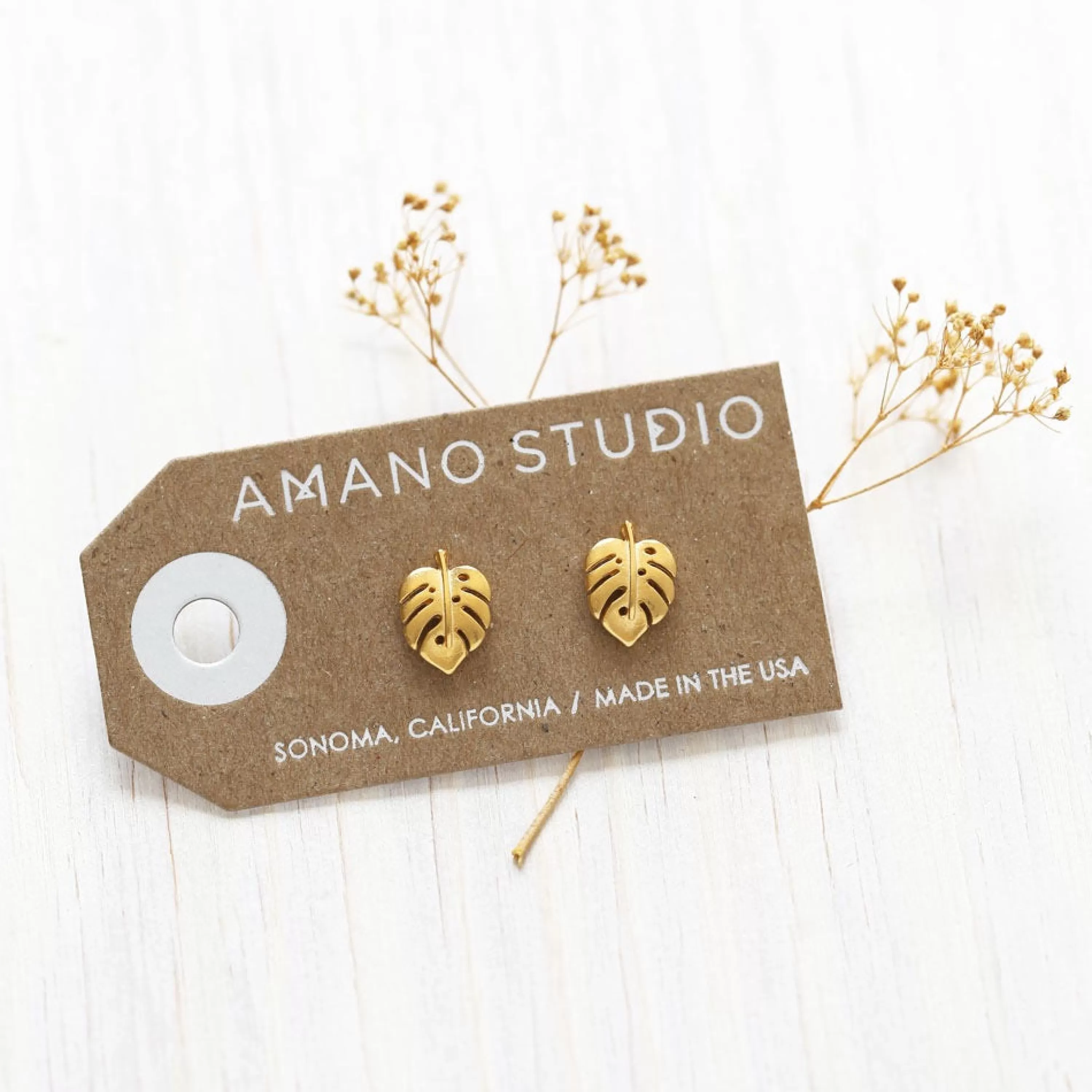 Best Amano Studio Monstera Stud Earrings