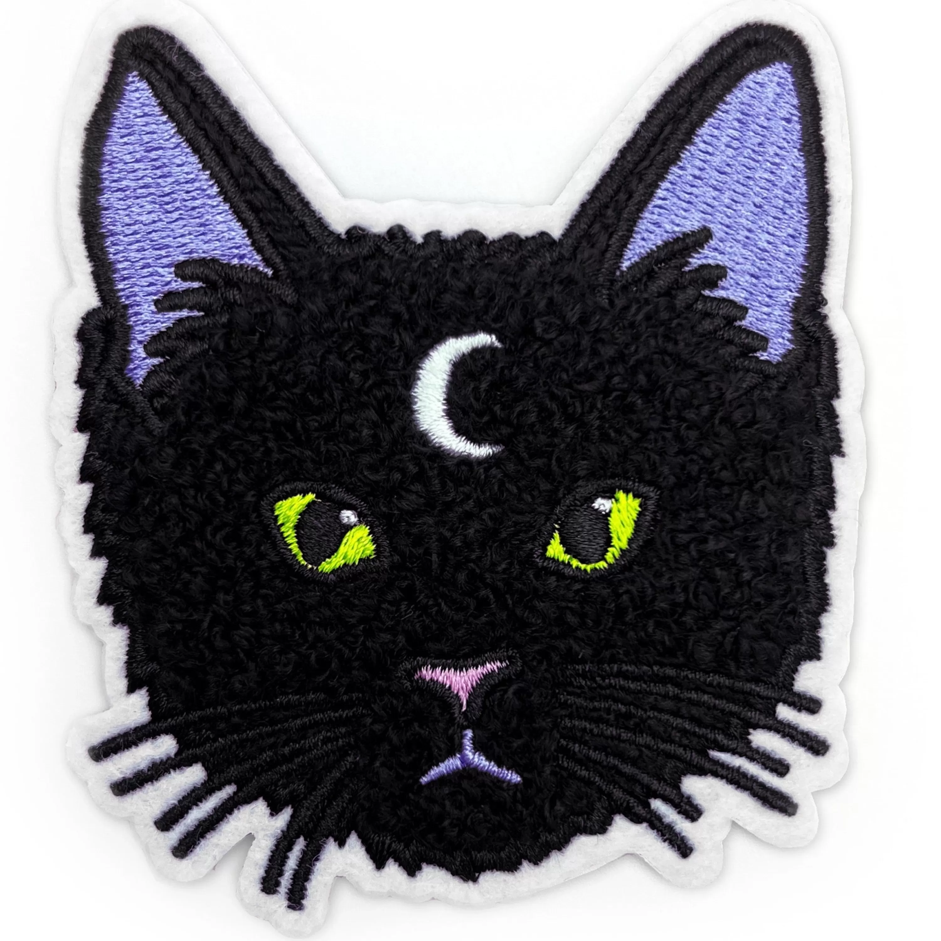 Fashion Band of Weirdos Moon Cat Patch Chenille Patch