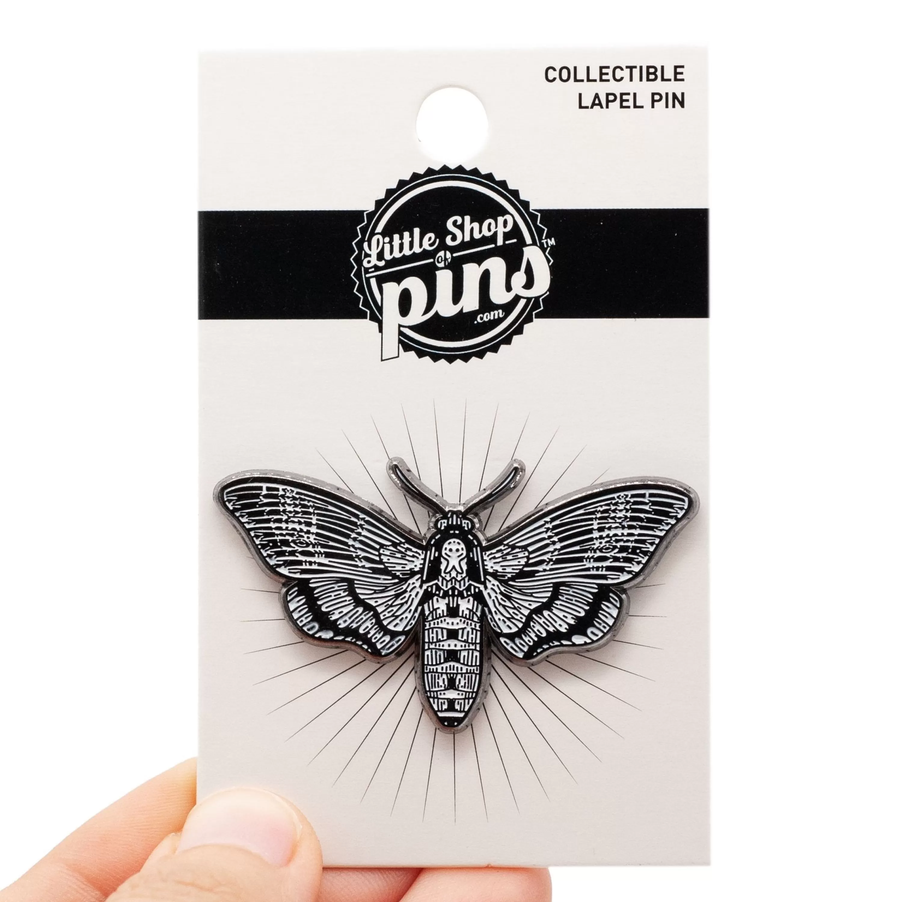 Cheap Little Shop of Pins Moth Enamel Pin