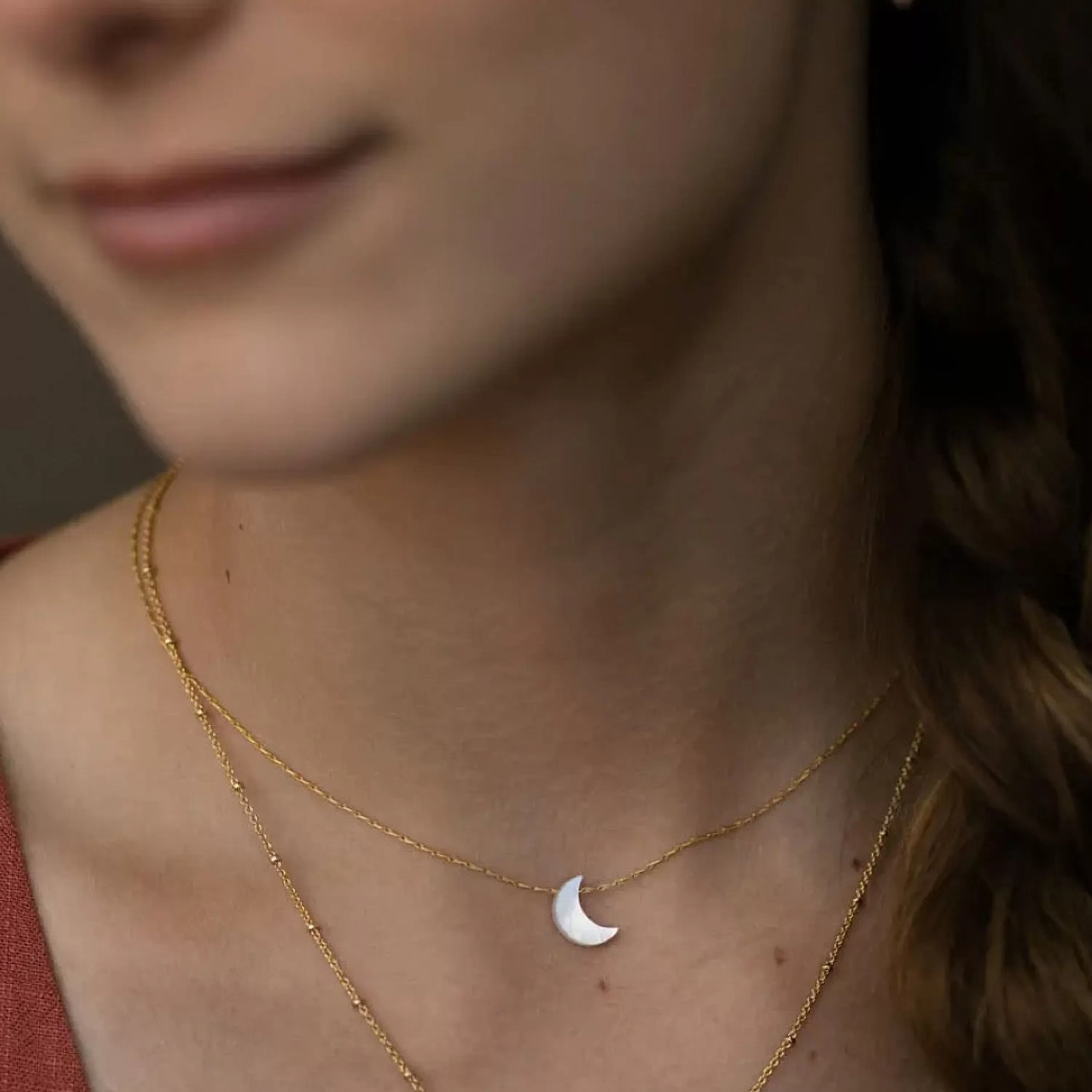 New Amano Studio Mother Of Pearl Moon Necklace