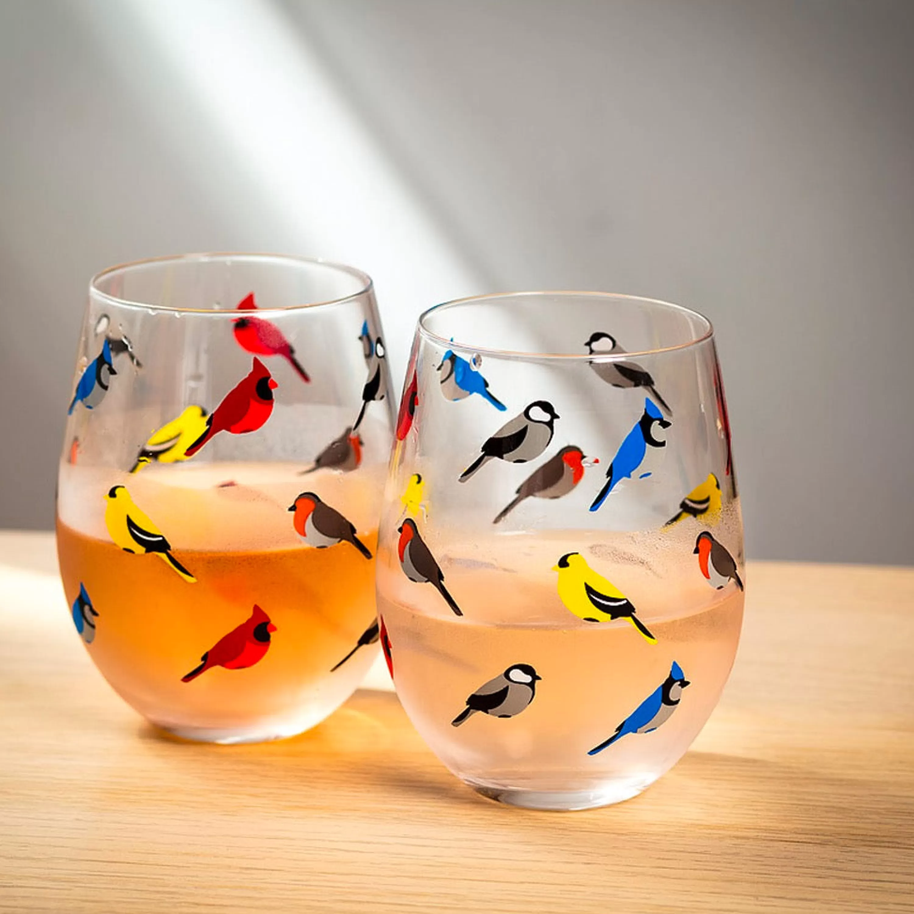 Sale Abbott Collection Multi Bird Stemless Goblet