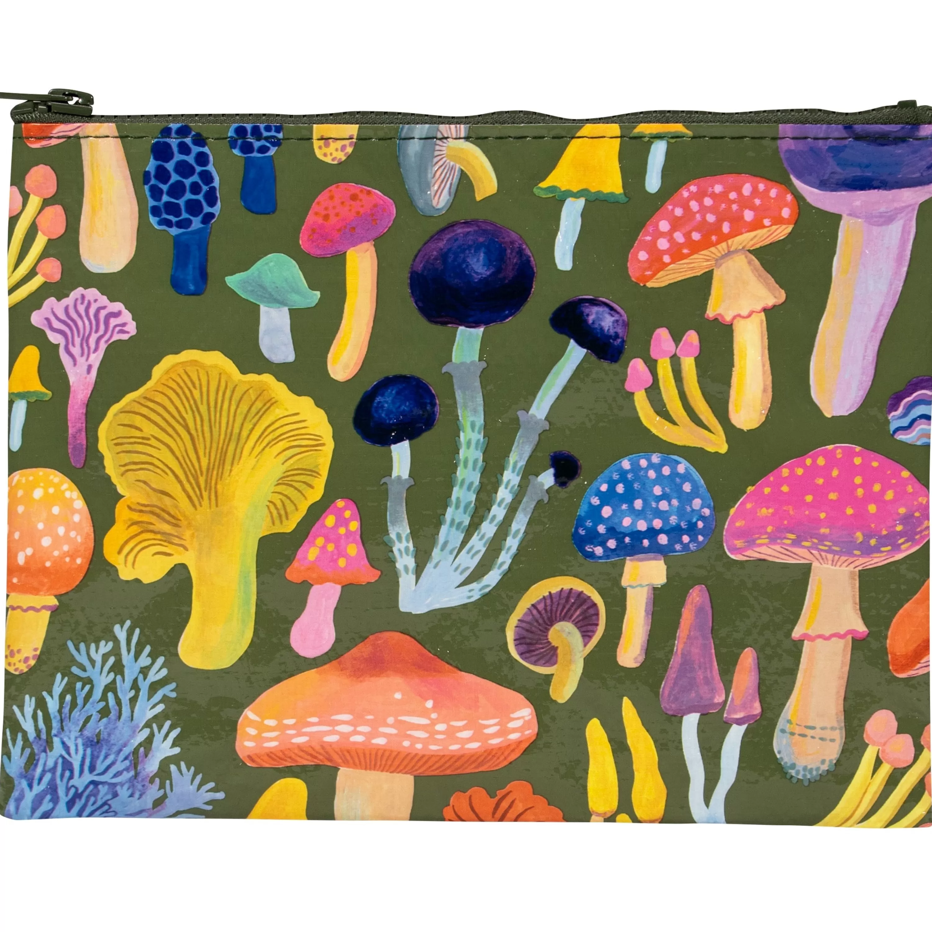 Best Sale Blue Q Mushrooms Zipper Pouch