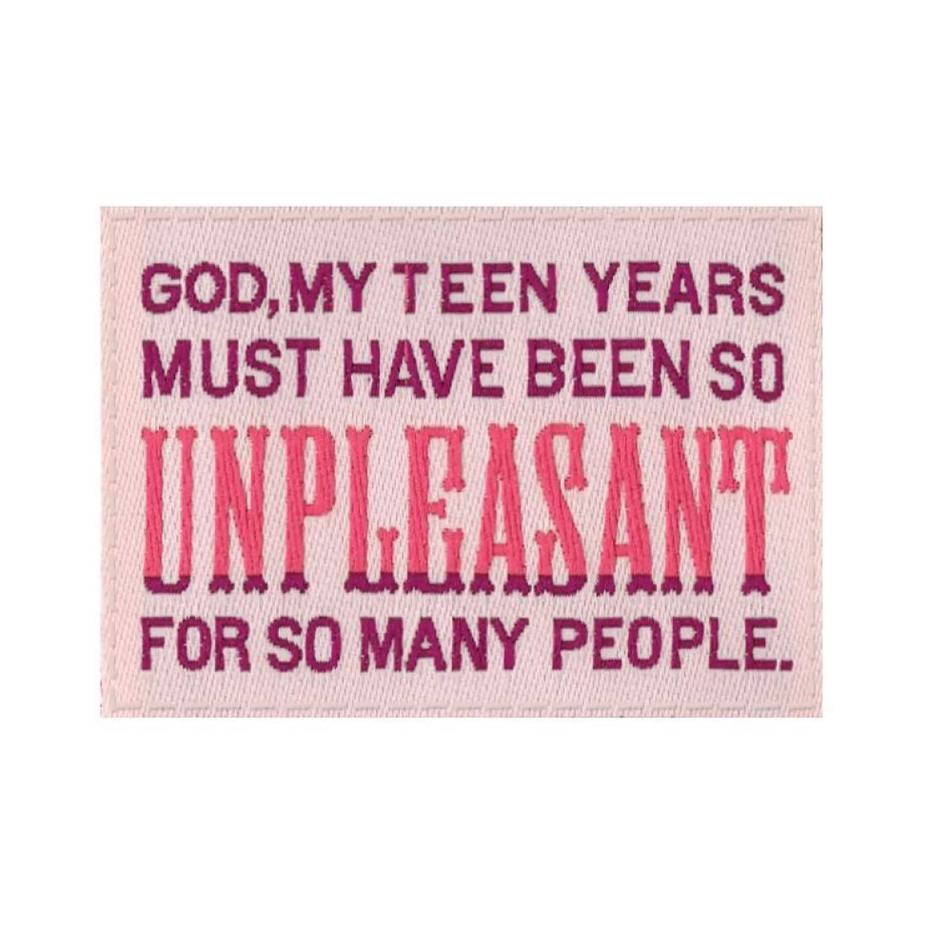 New Blue Q My Teen Years Tag Socks
