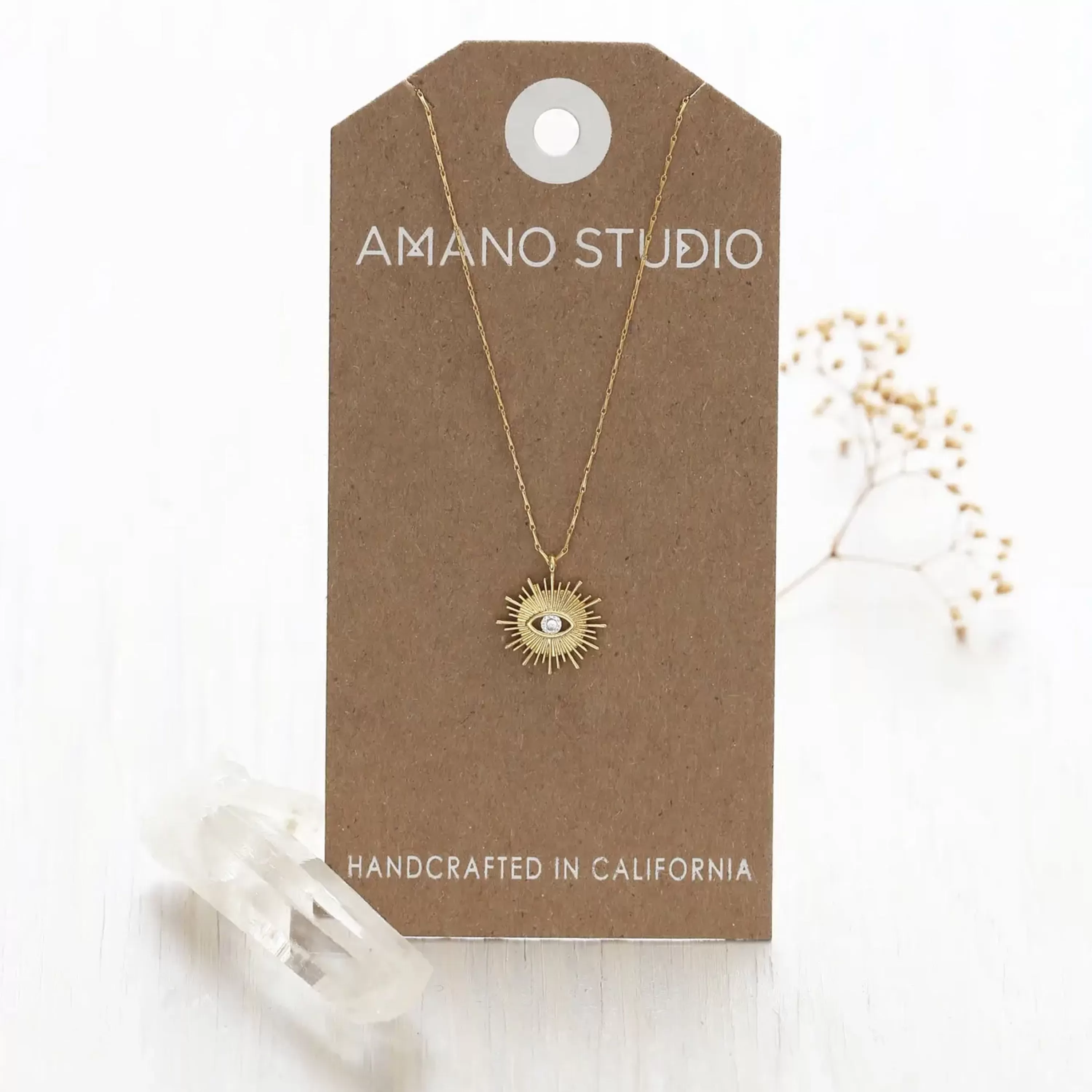 New Amano Studio Mystic Eye Necklace Crystal