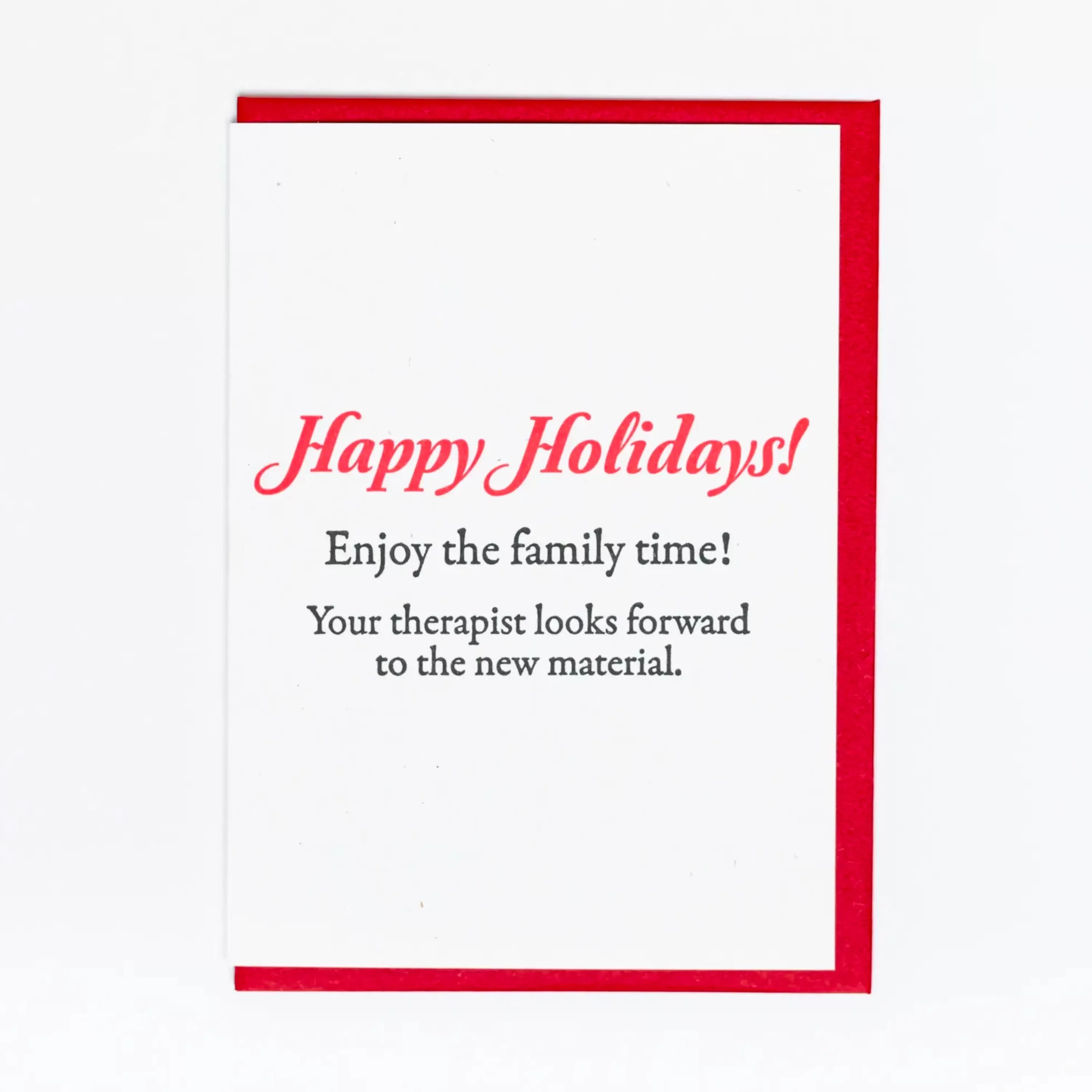 Lady Pilot Letterpress New Material For Therapist Holiday Card